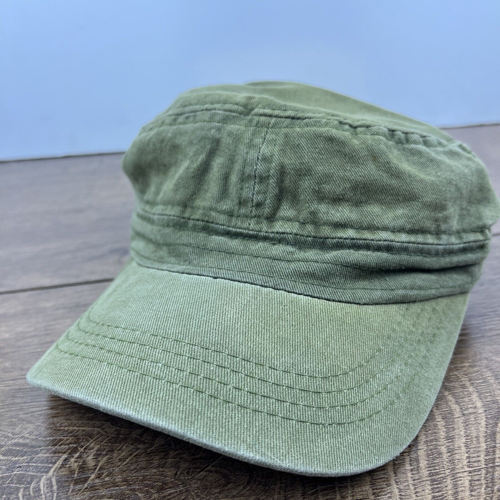 Other Plain Green Hat Adjustable Adult Size Hat Green Cap Size ONE SIZE - 2 Thumbnail