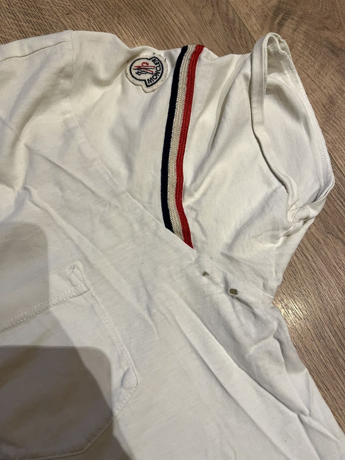 Moncler Moncler white short sleeve T-Shirt with pocket Size US XXL / EU 58 / 5 - 9 Thumbnail