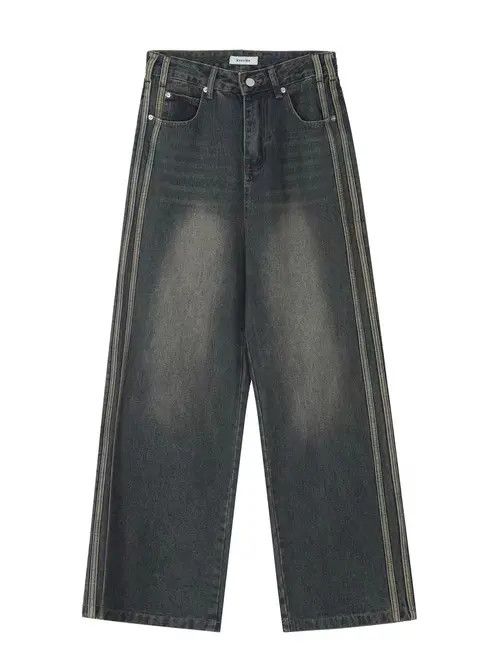 VIBE Vintage casual micro flare baggy jeans Size US 32 / EU 48 - 5 Thumbnail