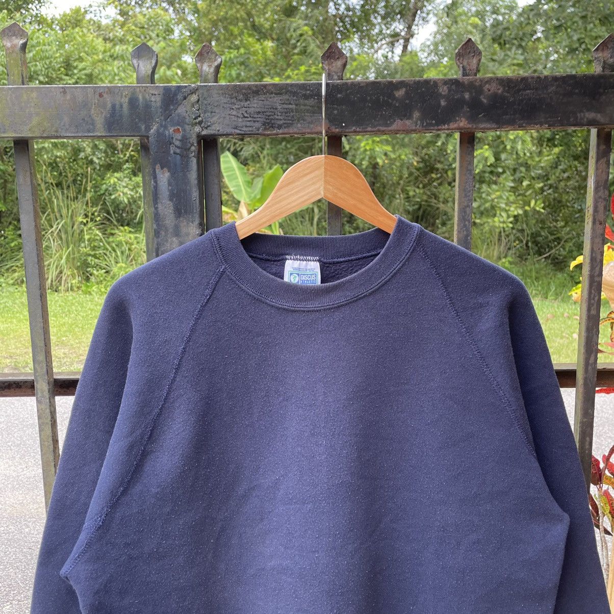Vintage 🔥Vintage 90s Plain Minimalist Raglan Sweatshirts Size US M / EU 48-50 / 2 - 4 Thumbnail