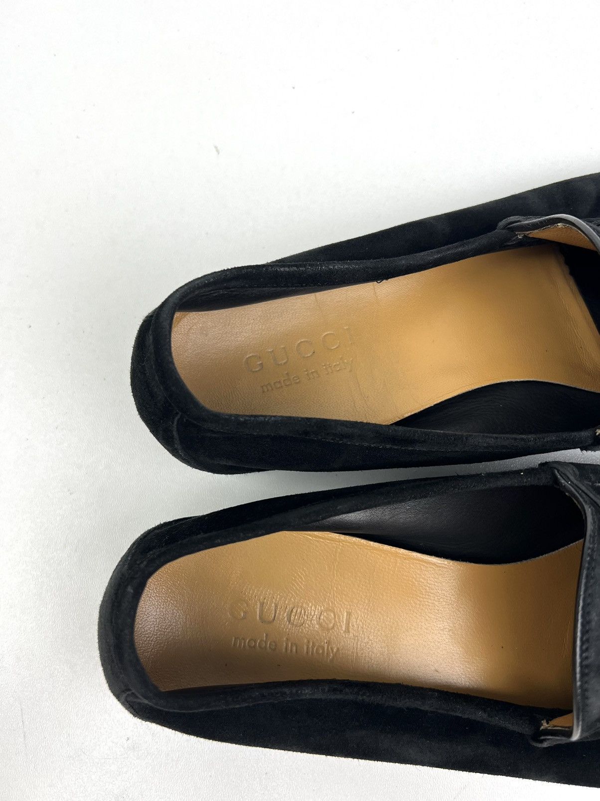 Gucci GUCCI Loafers Suede Leather Shoes HORSEBIT Buckle Black Mens Size US 10 / EU 43 - 18 Thumbnail