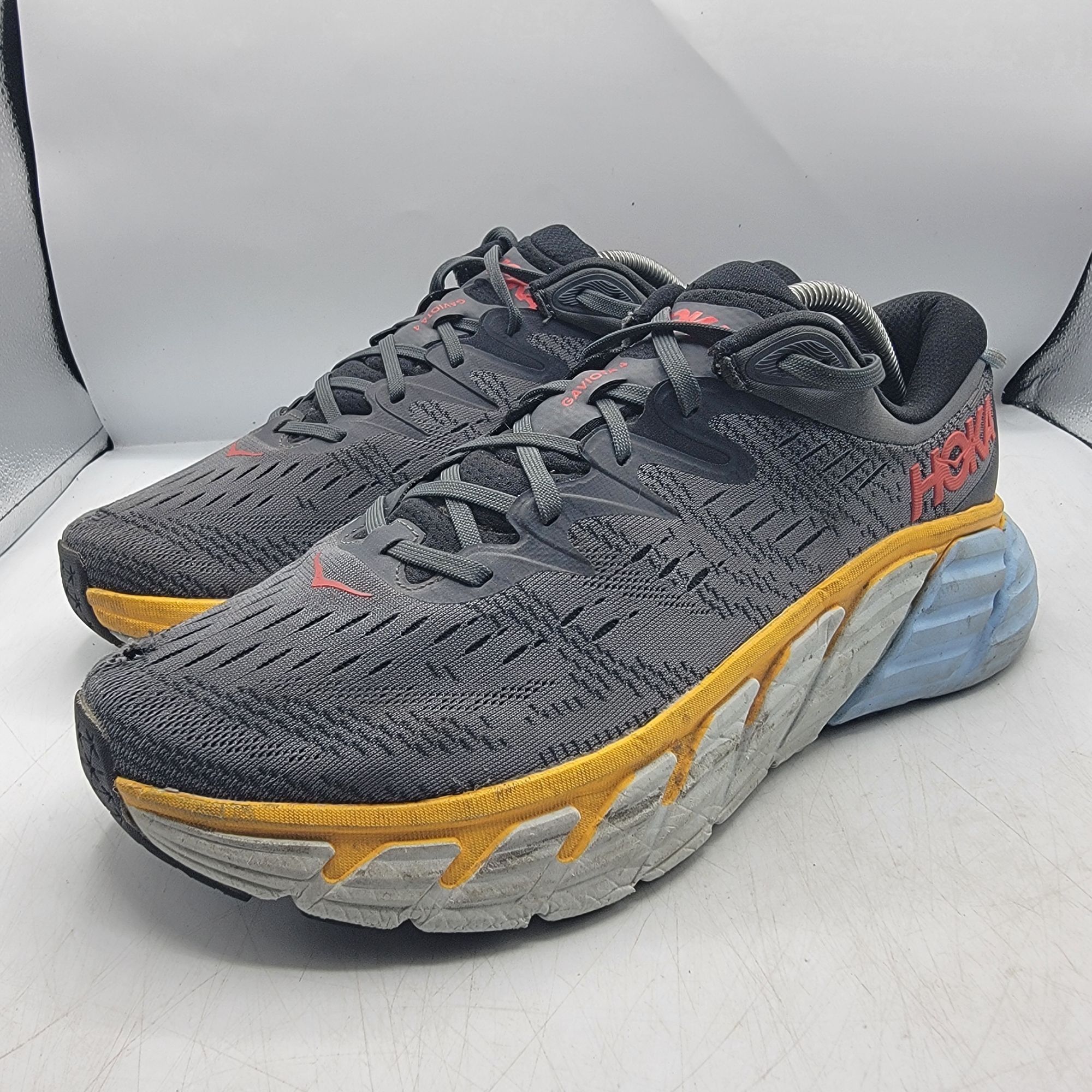 Hoka Hoka One One Gaviota 4 Mens 11 D Gray Running Training Shoes Size US 11 / EU 44 - 4 Thumbnail