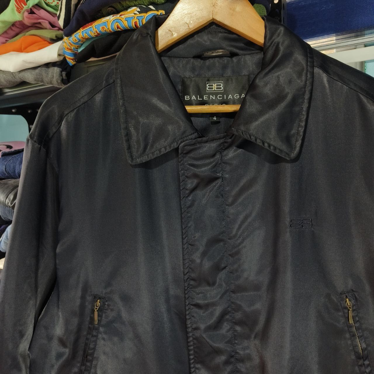 Balenciaga Vintage Balenciaga Nylon Jacket Size US XL / EU 56 / 4 - 2 Thumbnail