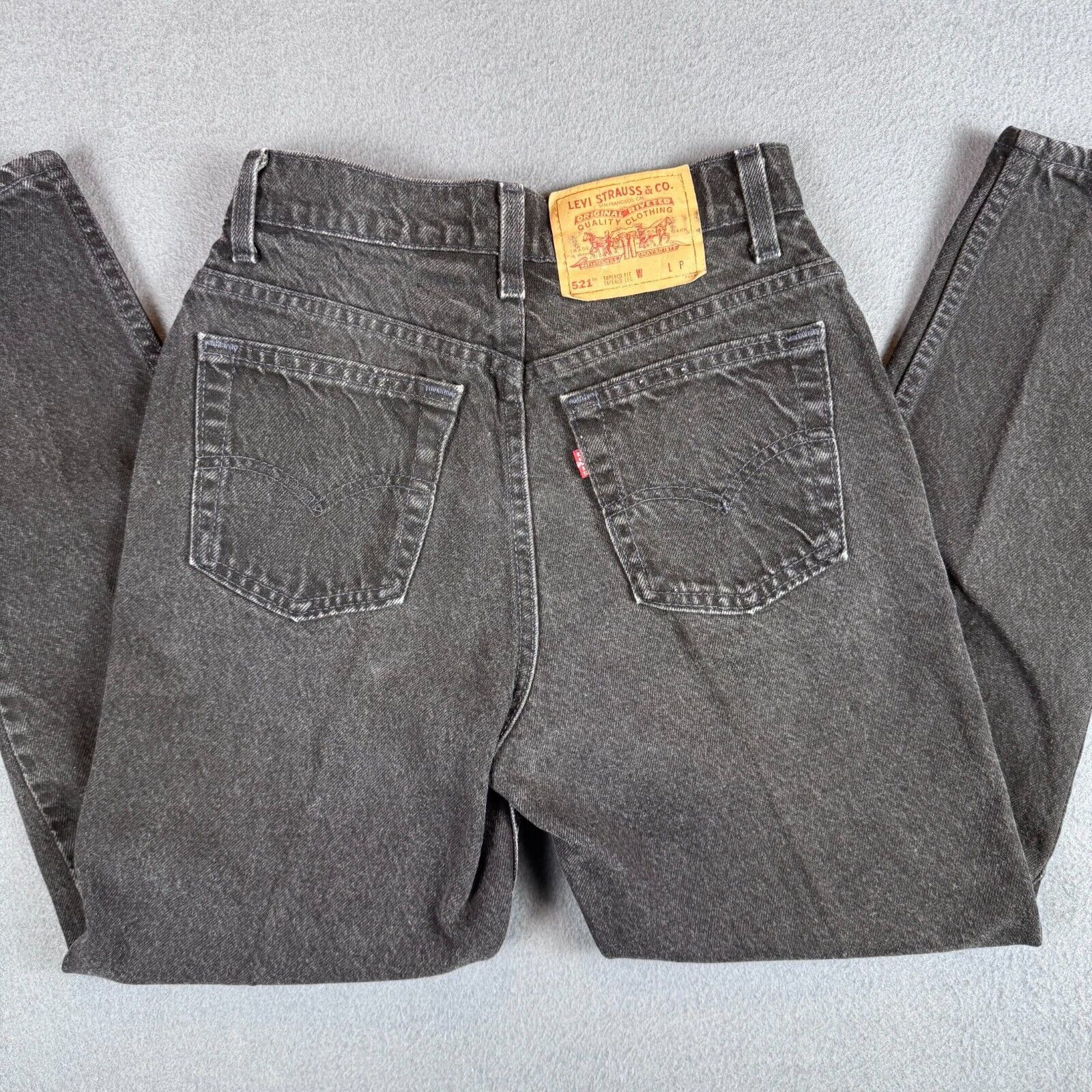 Levi's Levi's 521 Jeans Womens 6P Black Tapered Fit MADE IN USA Size 24" / US 00 / IT 34 - 1 Thumbnail