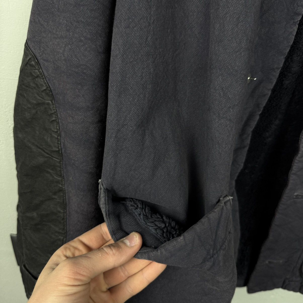 Stone Island Vintage Stone Island Leather Fur 2001’s Jacket Size US L / EU 52-54 / 3 - 7 Thumbnail