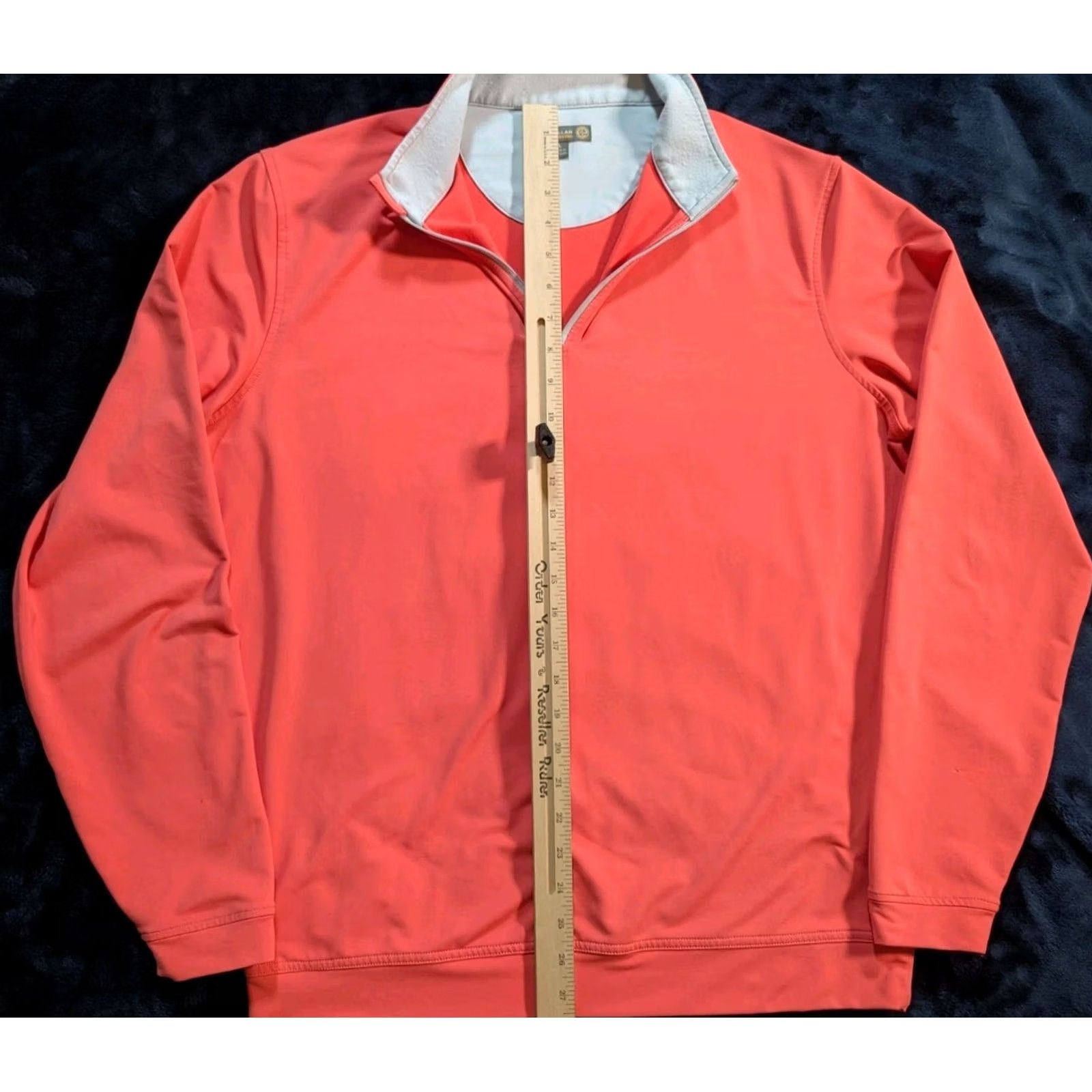 Peter Millar Peter Millar Sweater Mens Large Pink Golf Performance 1/4 Zip Mock Neck Long Sleeve Knit Logo Pullover- Casual, Travel, 60s? Size US L / EU 52-54 / 3 - 6 Thumbnail
