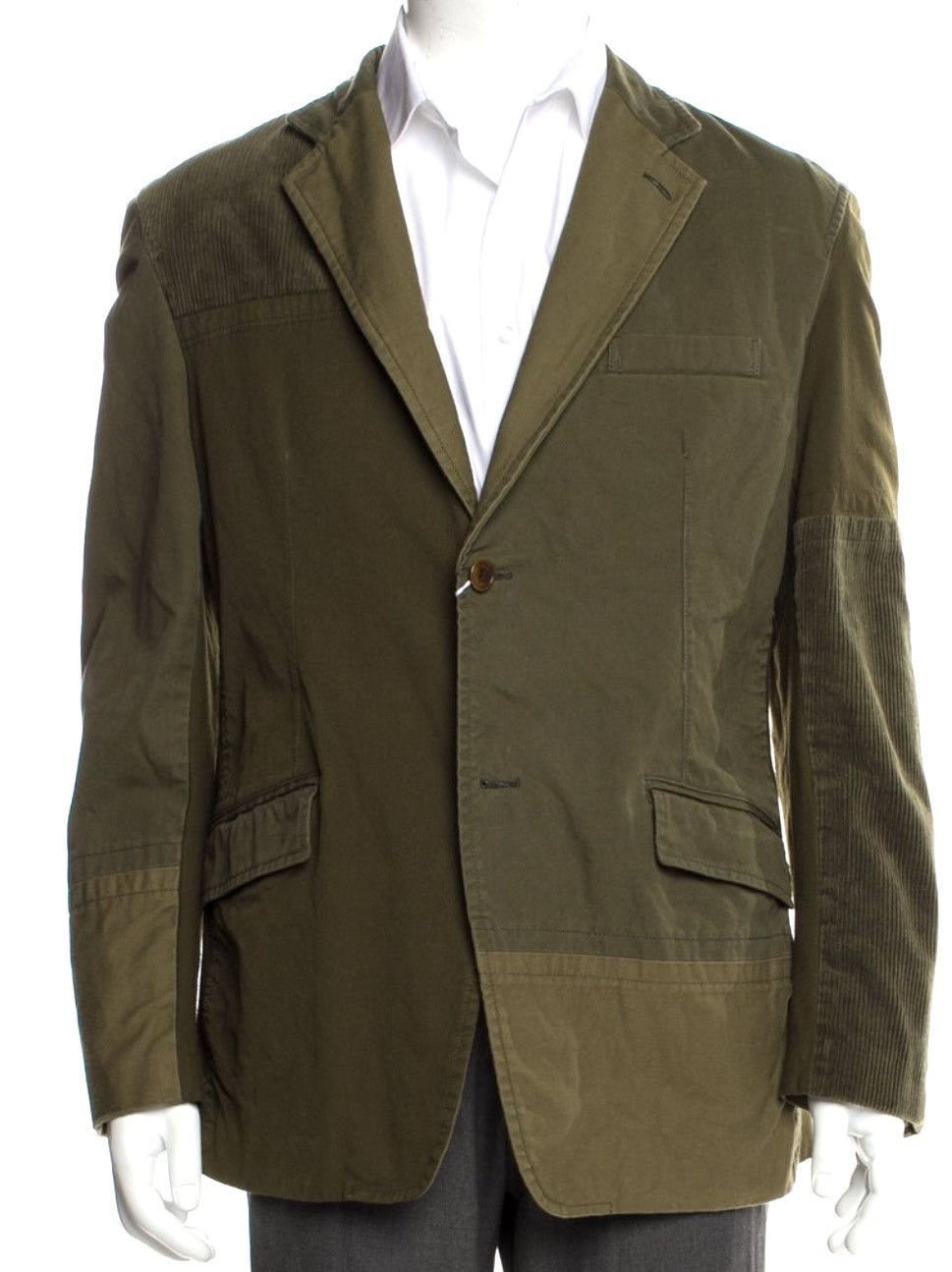 Comme des Garcons Homme Army green patchwork jacket Size US M / EU 48-50 / 2 - 4 Thumbnail