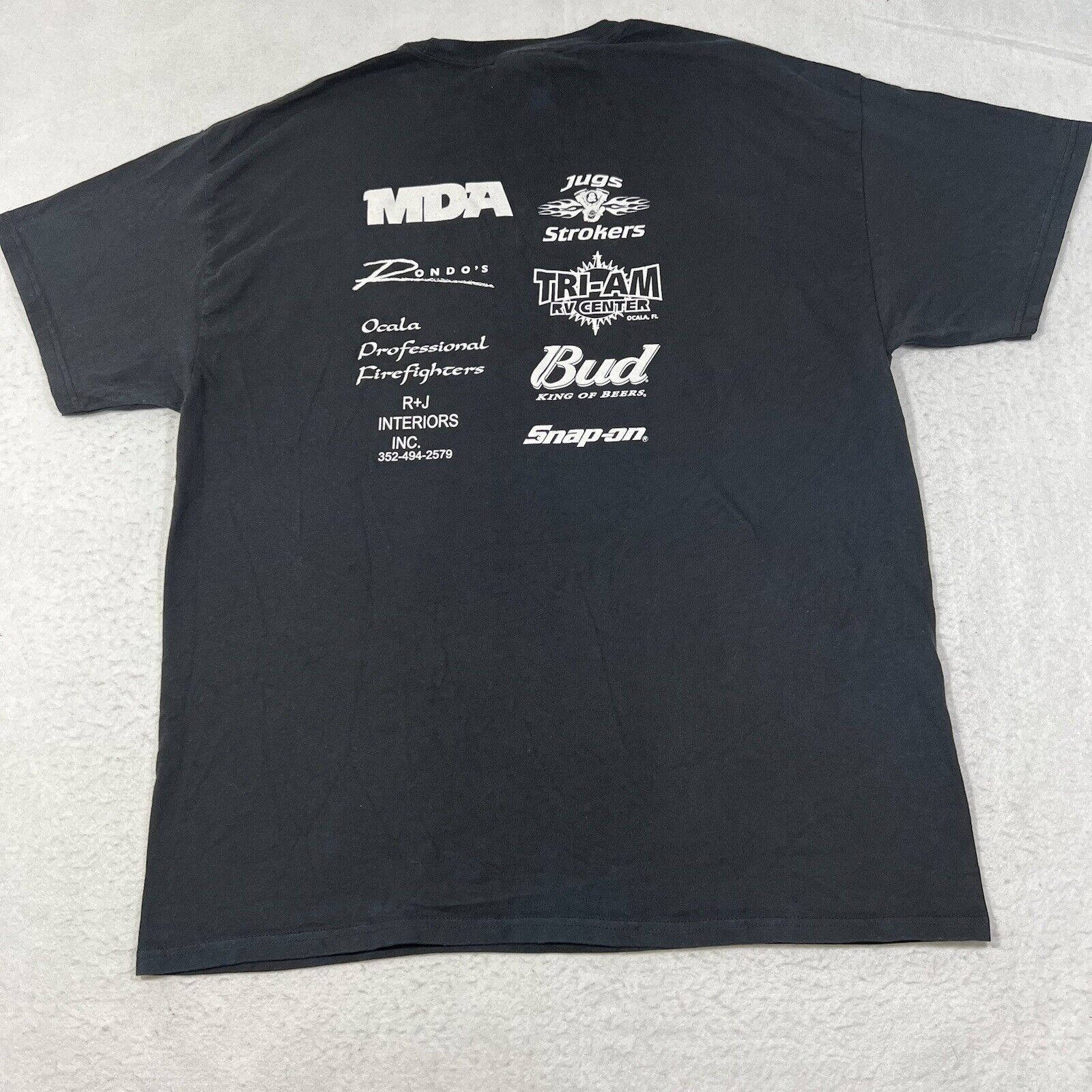 Hanes Vintage Ocala Bike Fest 2006 Black Short Sleeve Graphic Tee Size US XL / EU 56 / 4 - 10 Thumbnail