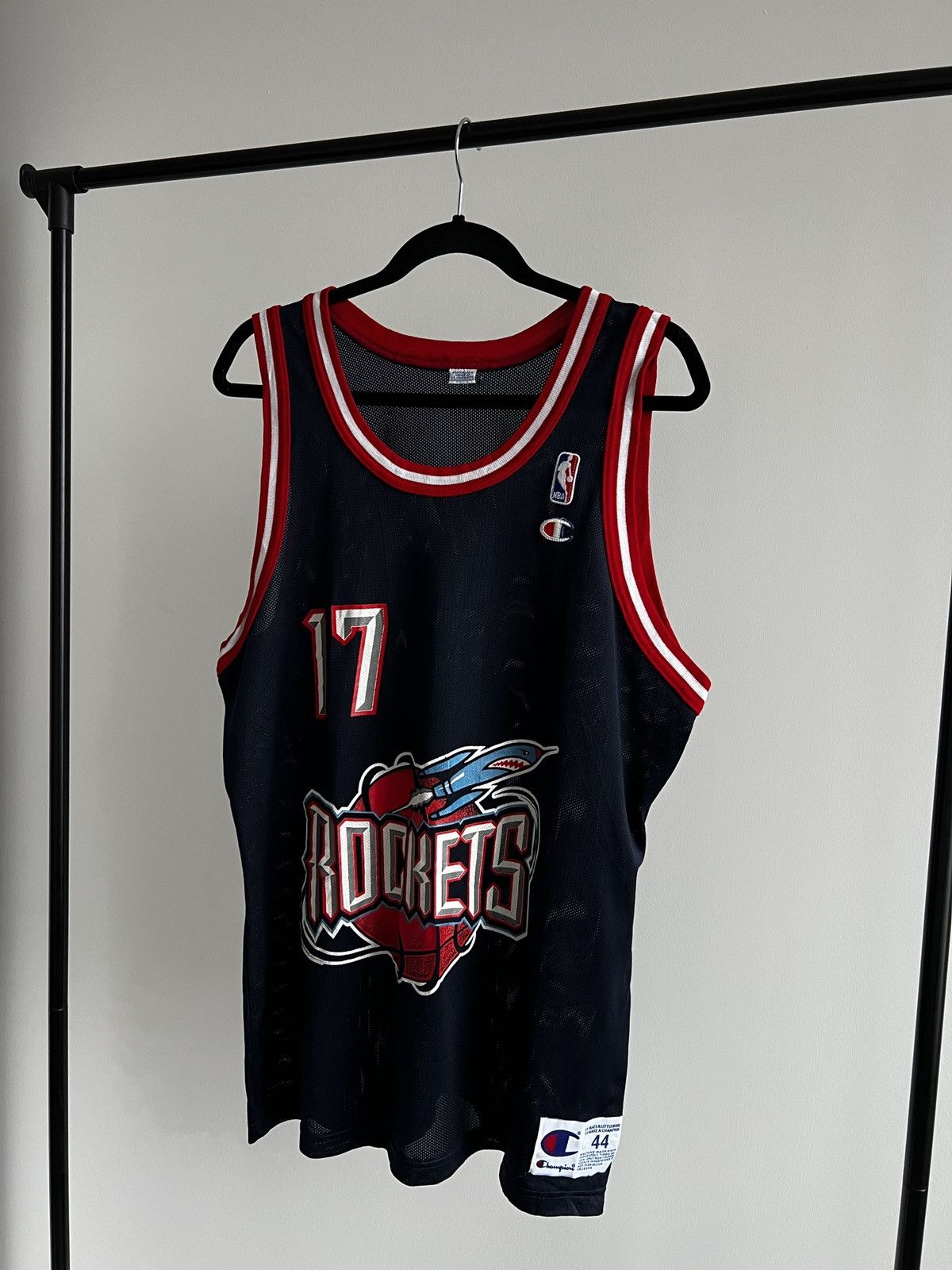 Champion MARIO ELIE Houston Rockets Vintage Champion Jersey 44 NBA Size US L / EU 52-54 / 3 - 3 Thumbnail