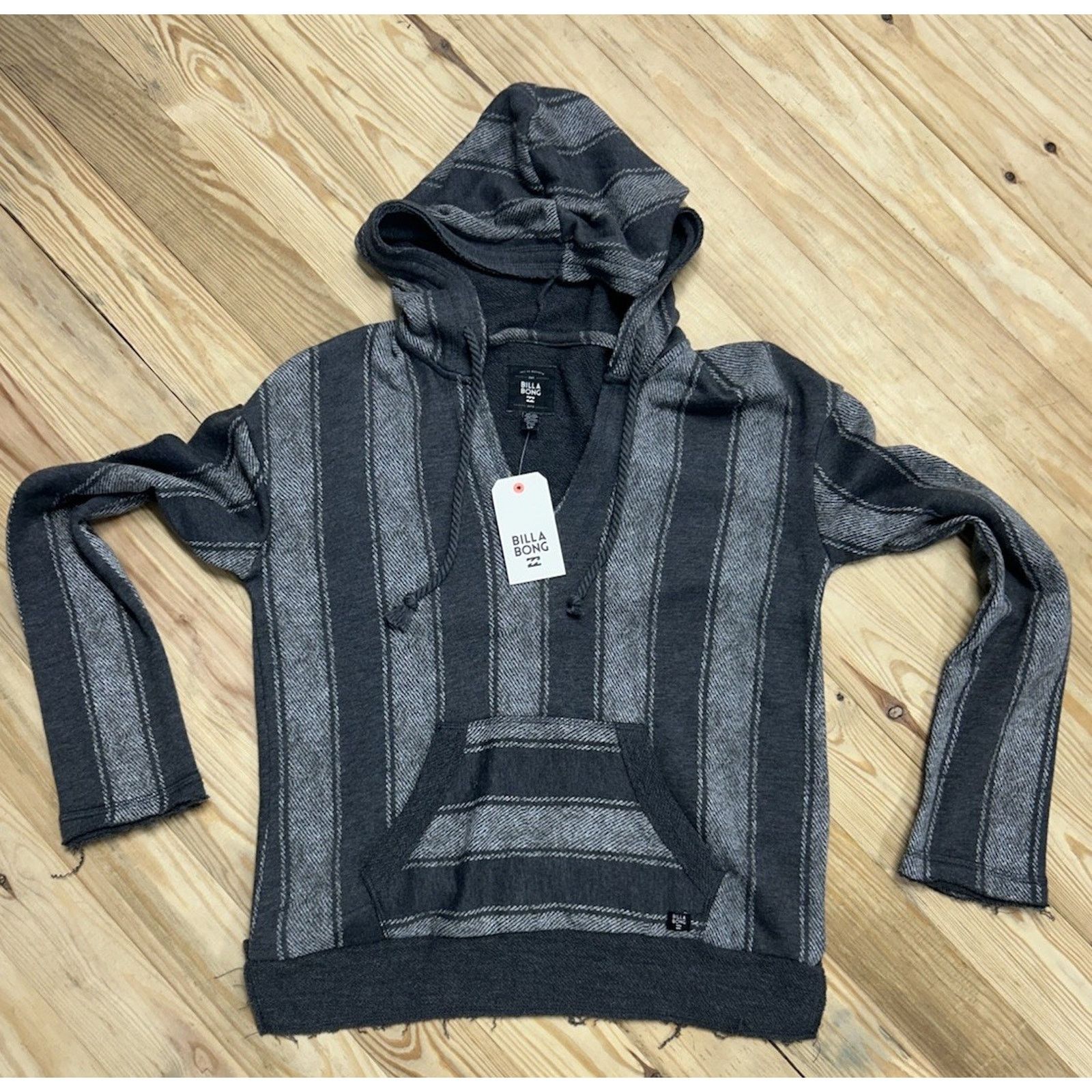 Billabong Billabong Hoodie Terry Pullover Grey Beach Stripe SP NWT Size S / US 4 / IT 40 - 11 Thumbnail
