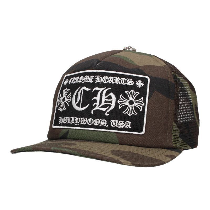 Chrome Hearts Chrome Hearts Camouflage Trucker Hat CH Patch Size ONE SIZE - 1 Thumbnail