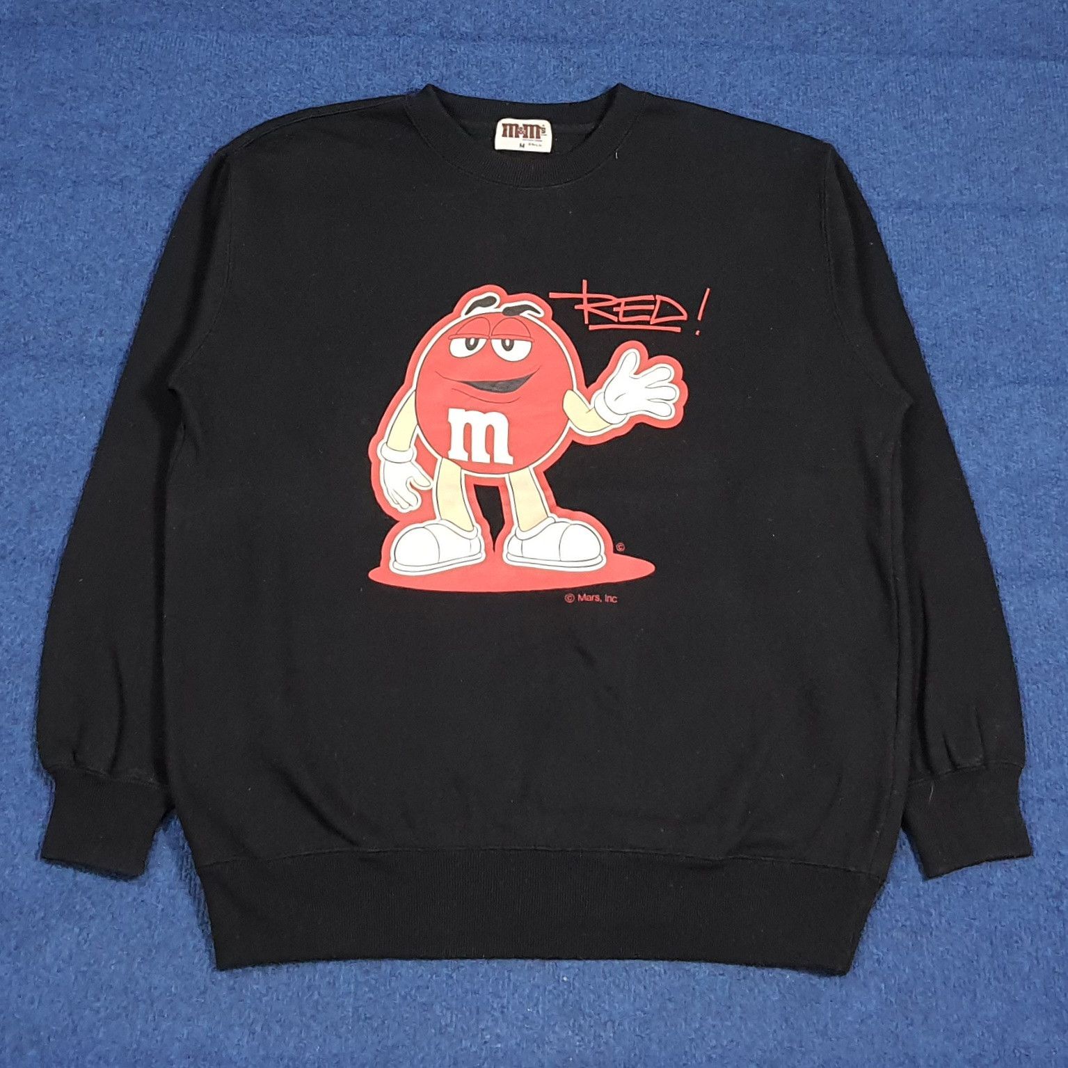 Vintage Vintage 90s M&M's Red Character Sweatshirt C282N7 Size US M / EU 48-50 / 2 - 1 Thumbnail