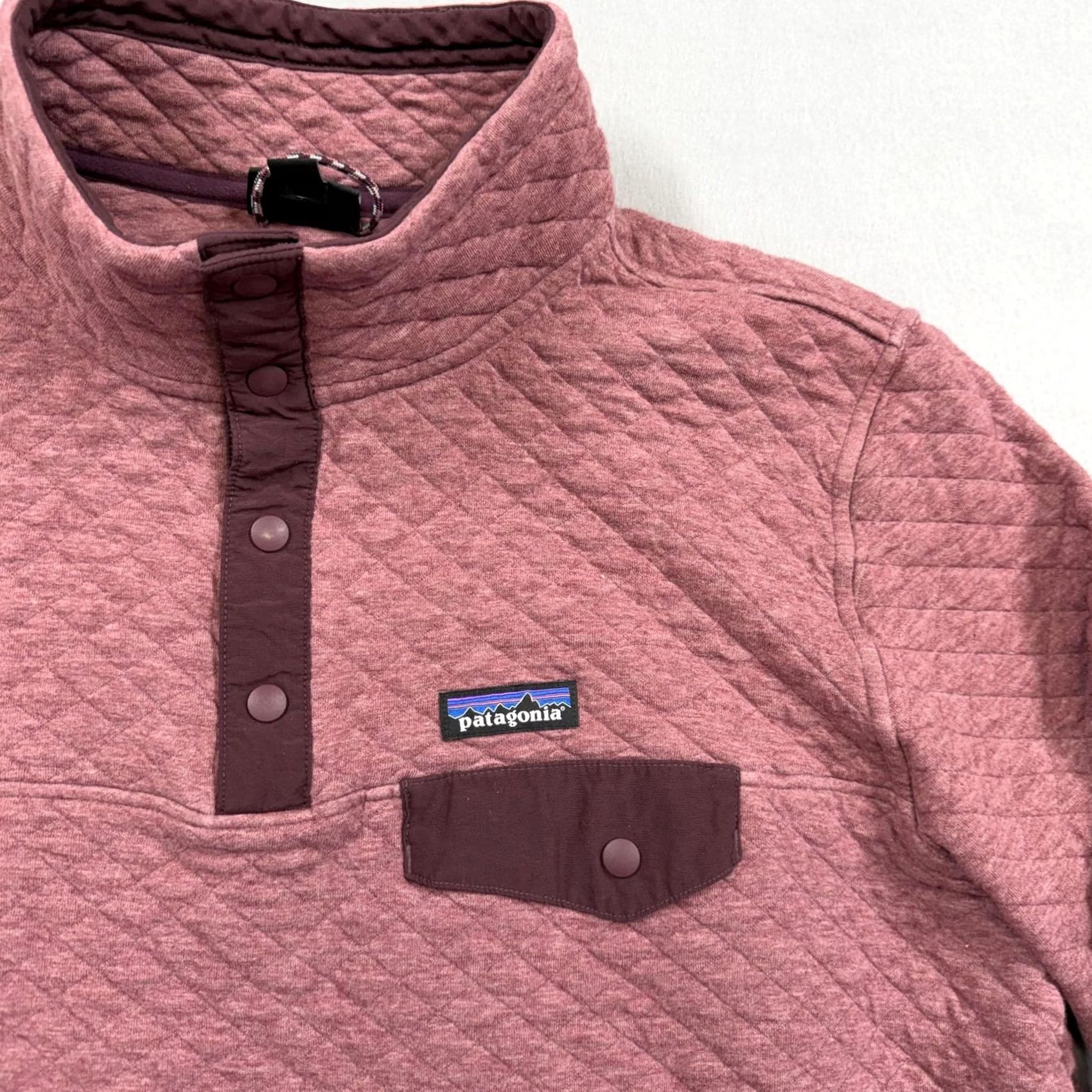 Patagonia Patagonia Sweatshirt Womens XL Pink Organic Cotton Quilt Snap-T Pullover Size XL / US 12-14 / IT 48-50 - 2 Thumbnail