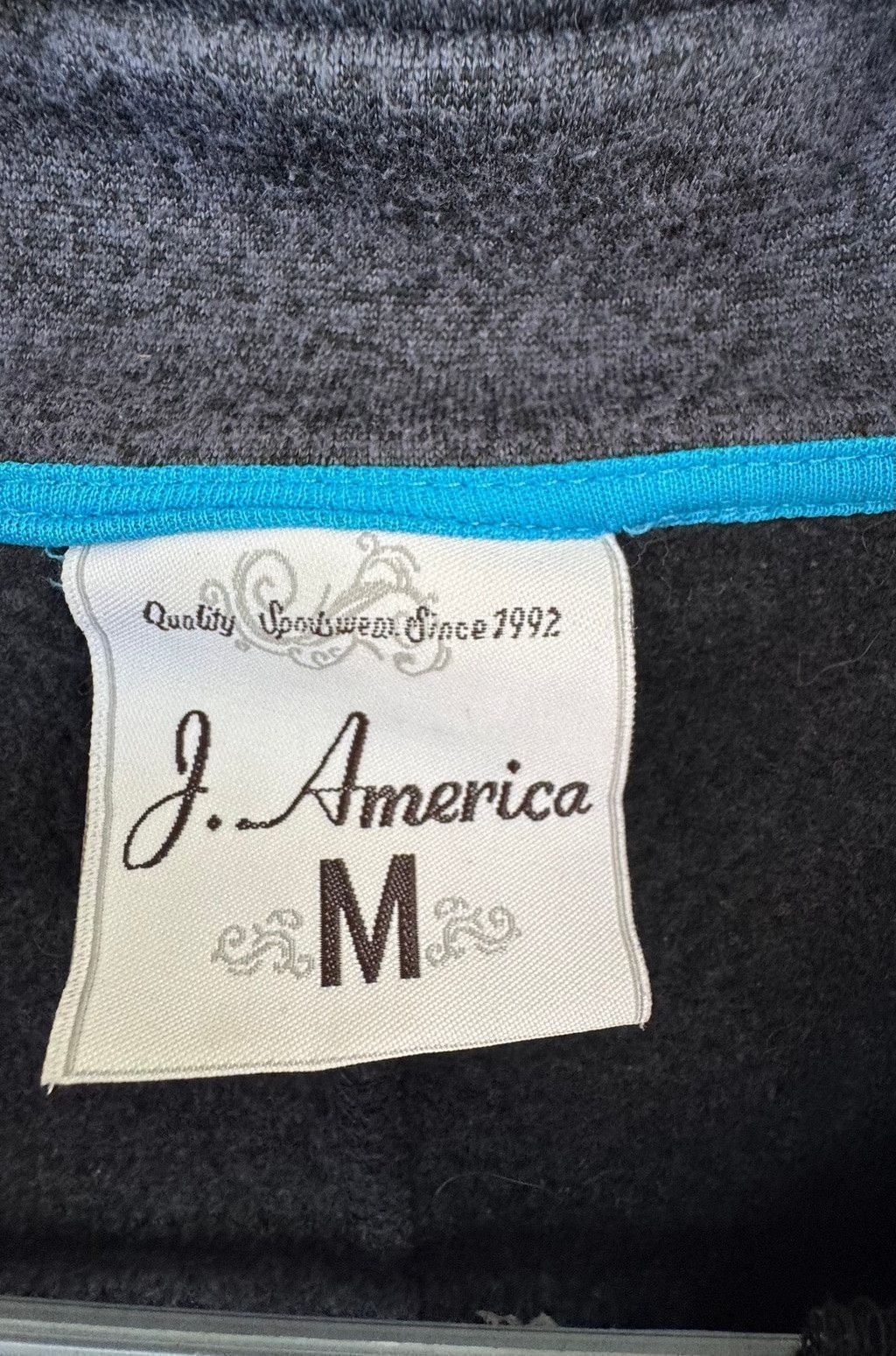J. America J. America Miller Lite Fleece Pullover Woman M Onyx/Blue Size M / US 6-8 / IT 42-44 - 3 Thumbnail