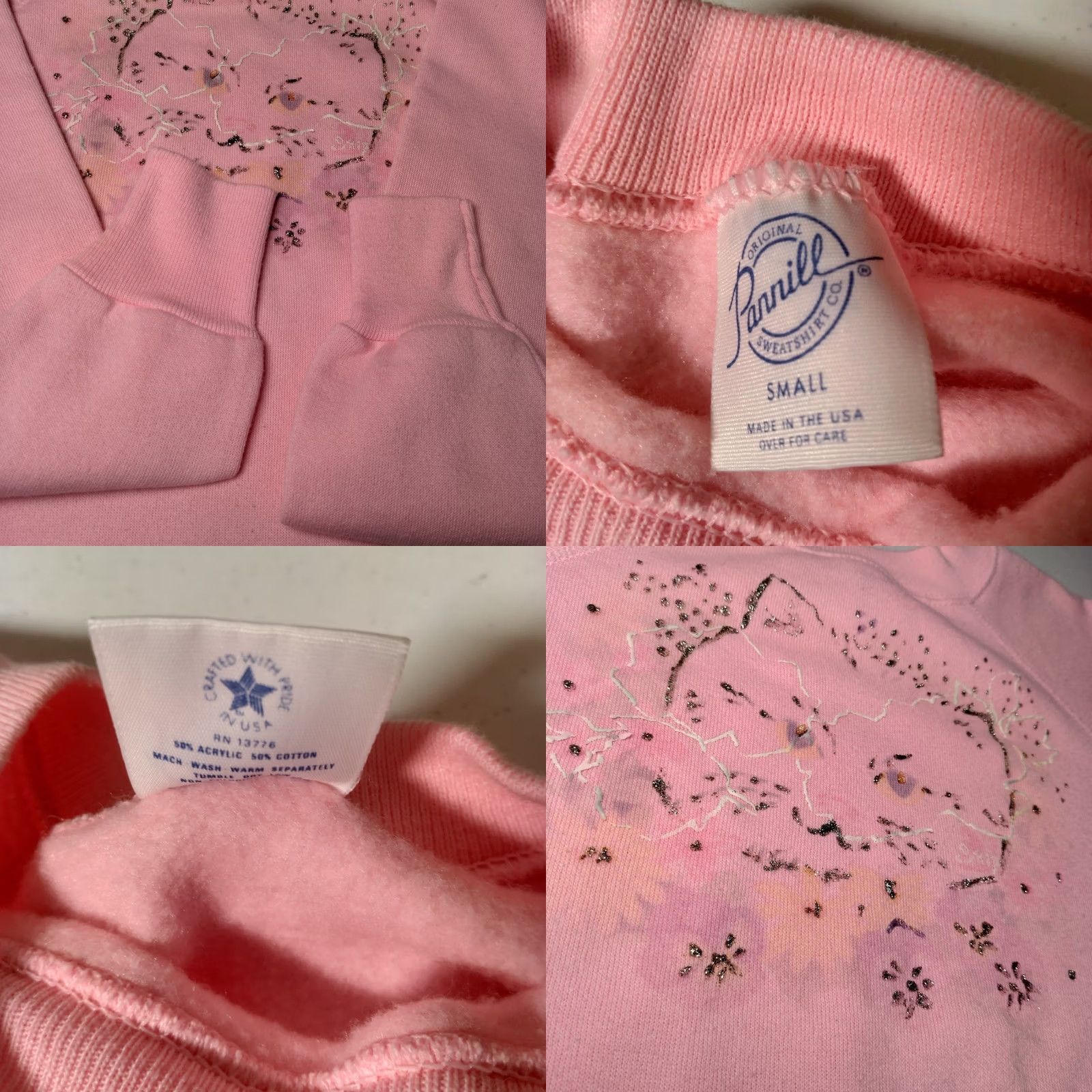 Vintage VINTAGE Cat Sweatshirt Women Small Pannill Crewneck Metallic Puffy Paint READ Size S / US 4 / IT 40 - 8 Thumbnail