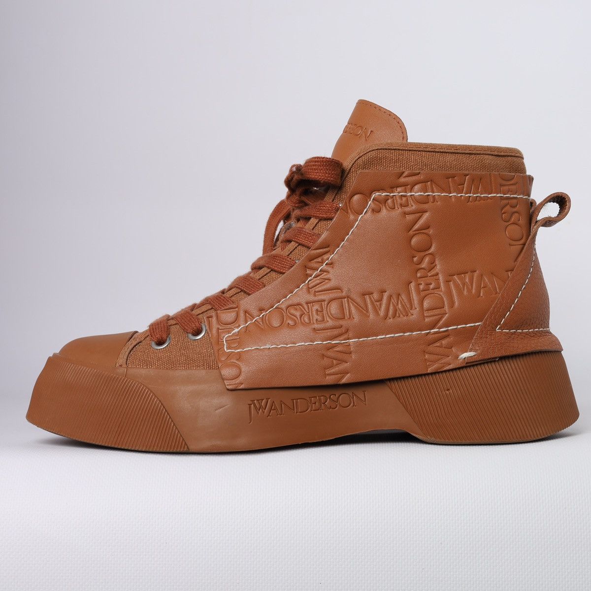 JW Anderson J.W Anderson high Top Brown Sneakers Boots Size US 9 / IT 39 - 2 Thumbnail