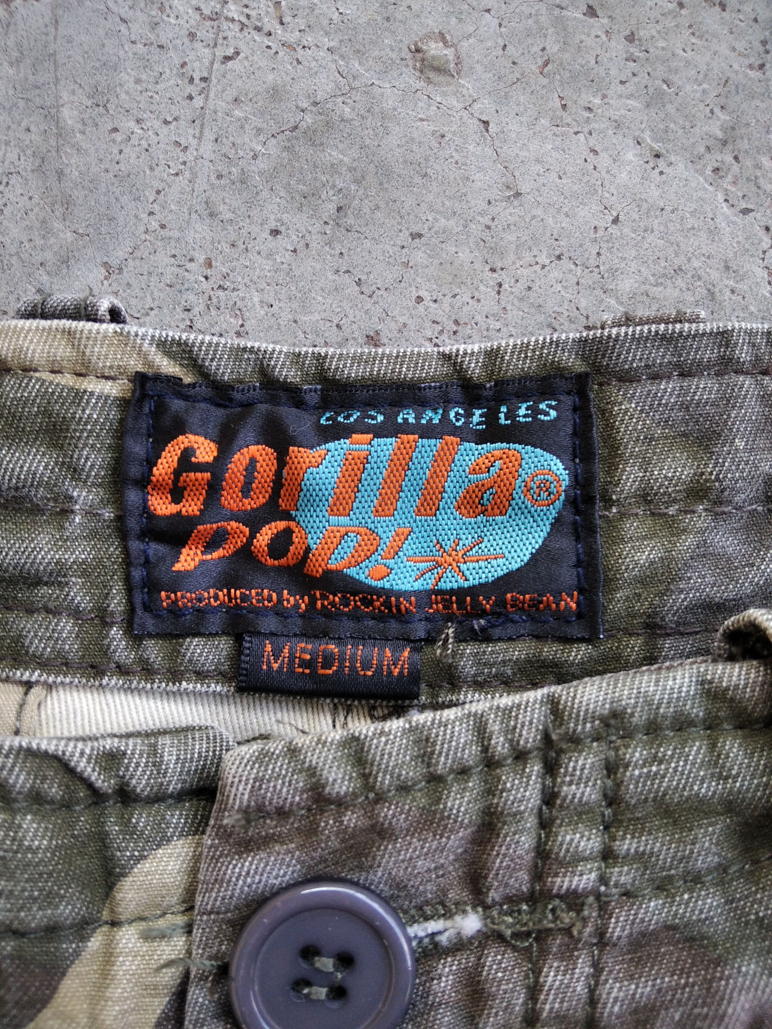 Beauty Beast × Japanese Brand × KMRii Vtg 90s Gorilla pop x Rockin Jelly Bean Studed Army Cargo Size US 38 / EU 54 - 4 Thumbnail