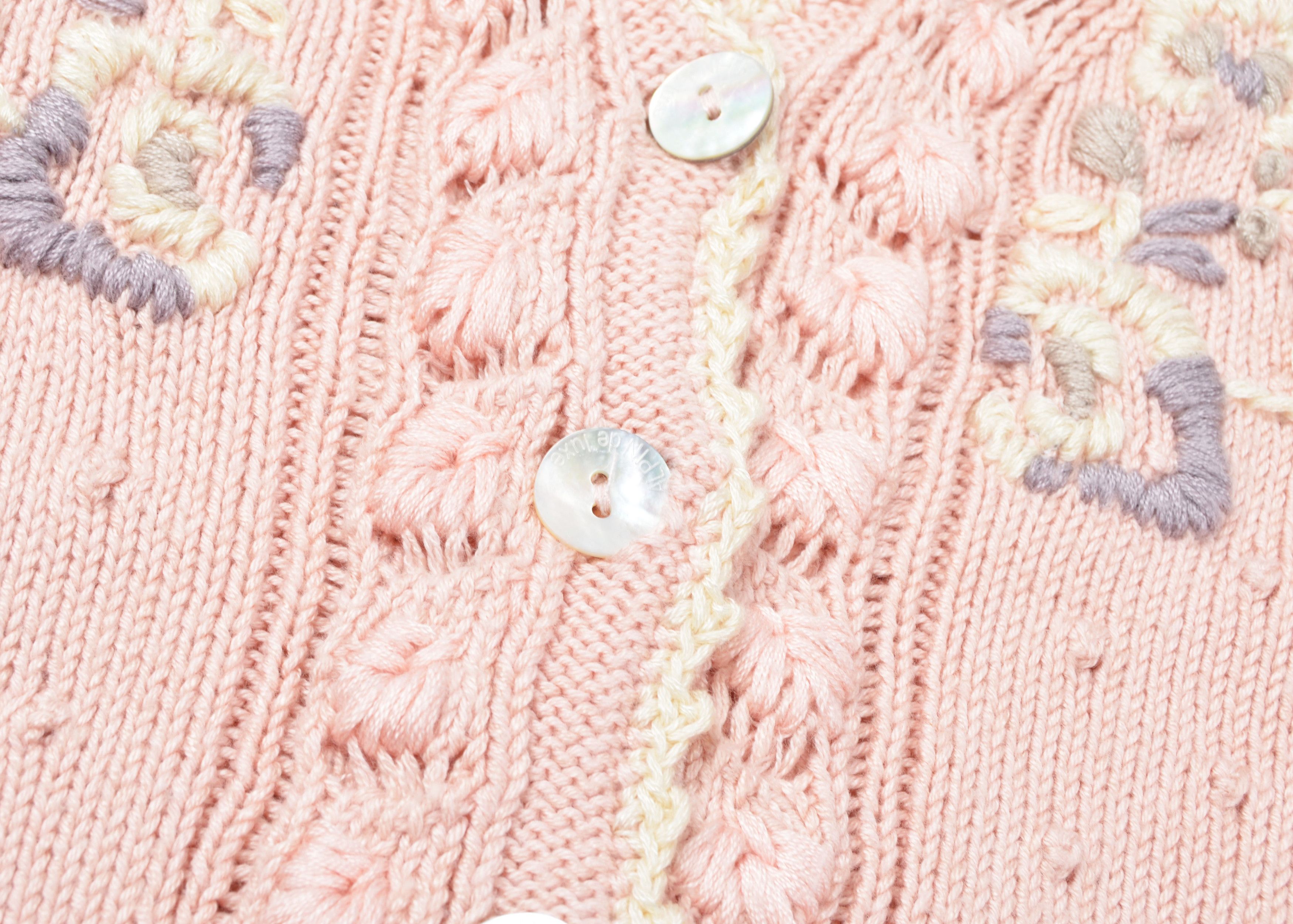 Other Alpin De Luxe Vintage Y2K Cottagecore Crochet Knit Cardigan Size S / US 4 / IT 40 - 7 Thumbnail