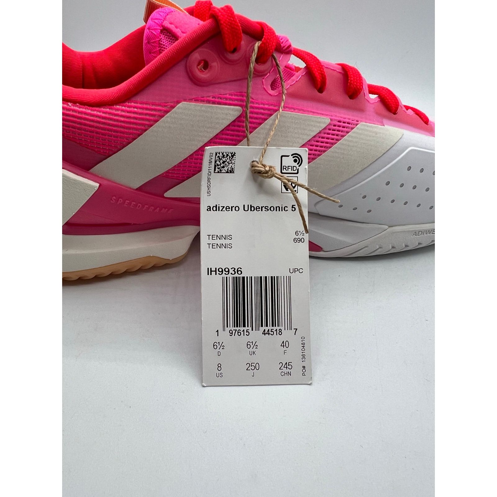 Adidas Adidas Woman’s Adizero Ubersonic 5 “Lucid Pink” Size US 7 / IT 37 - 7 Thumbnail