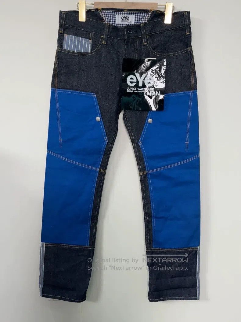 Junya Watanabe Junya Watanabe size XS Patchwork Denim Pants Size US 27 - 1 Thumbnail