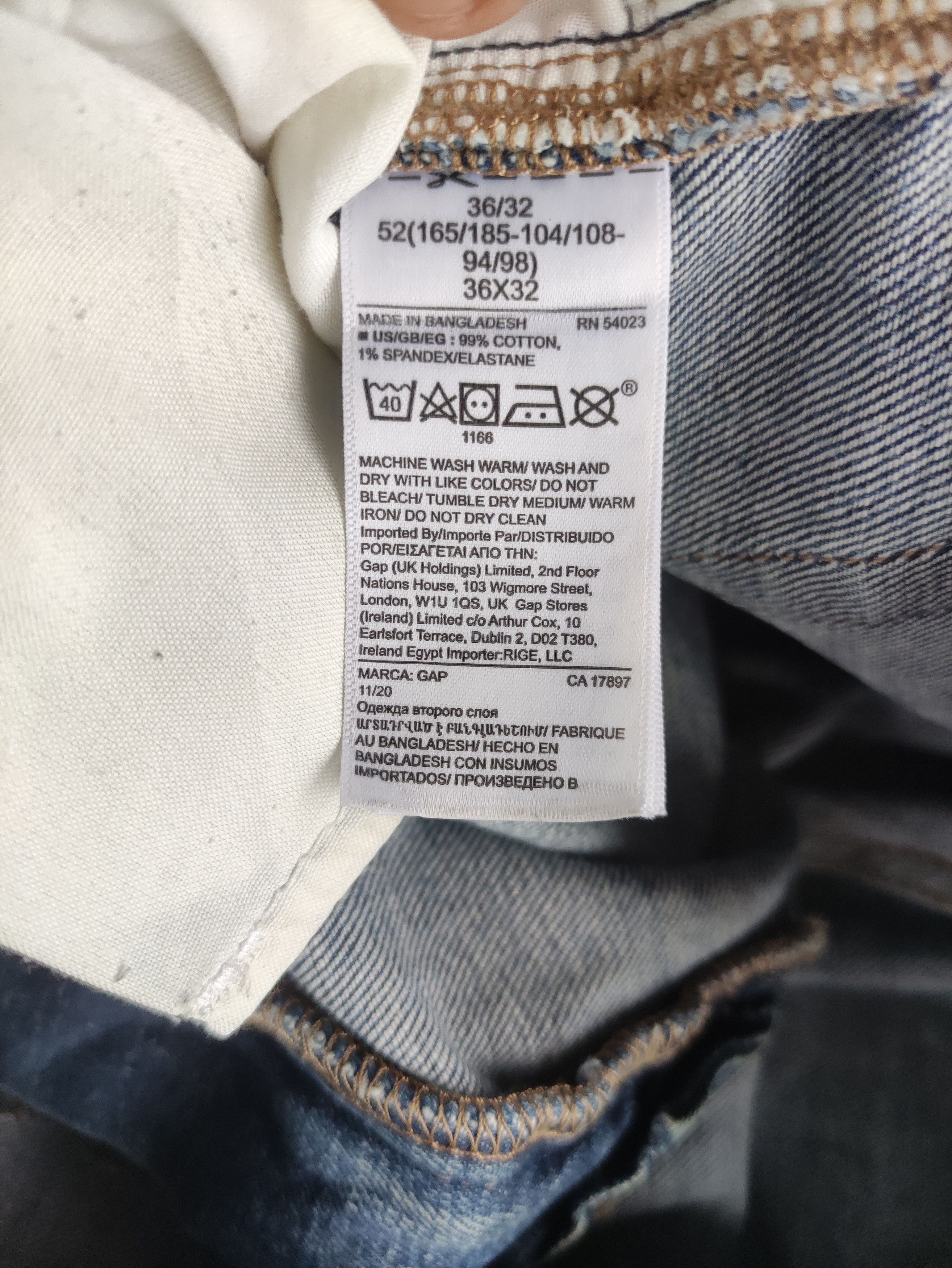 Gap Vintage GAP Jean Distressed Faded Denim Waist 40 Size US 40 / EU 56 - 7 Thumbnail