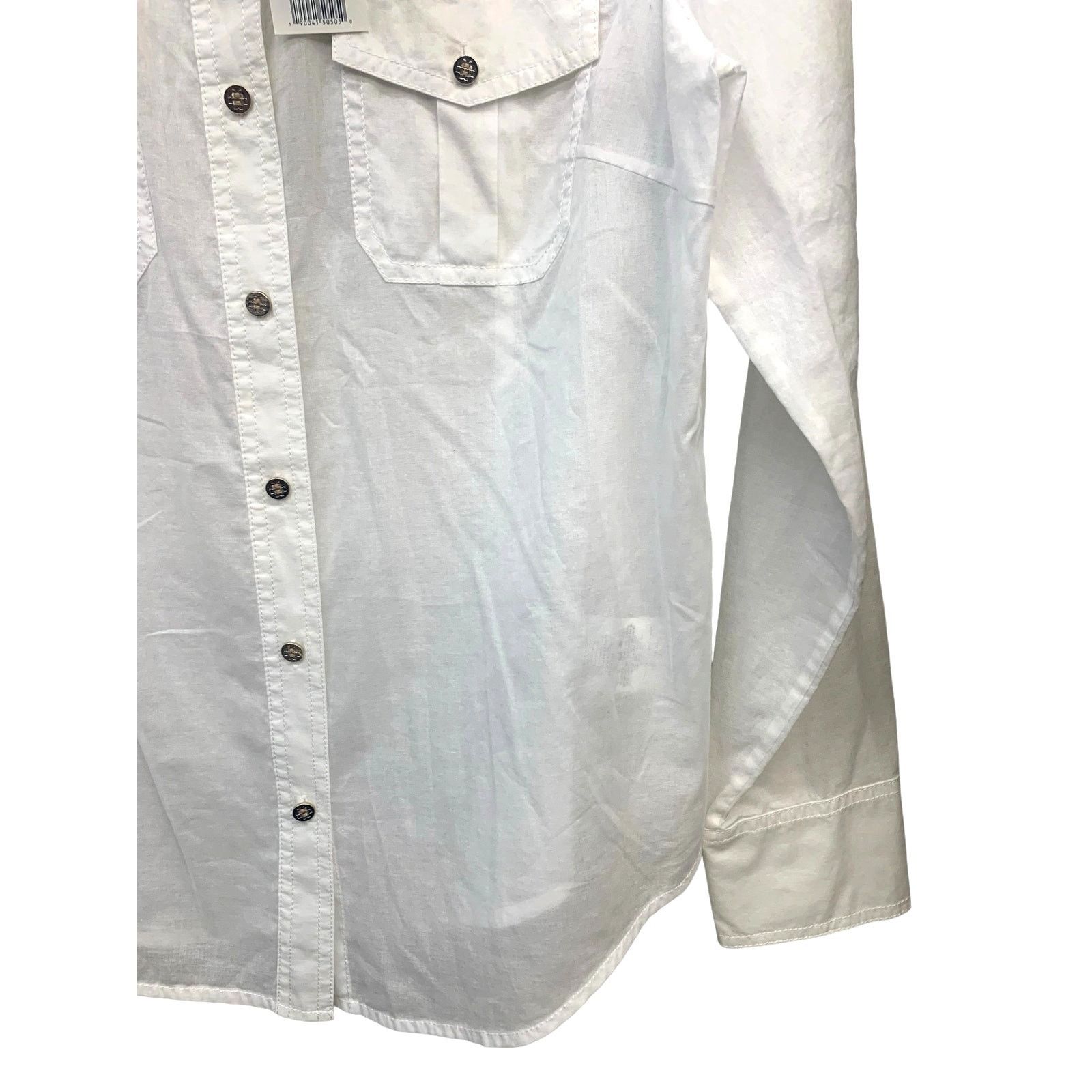 Tory Burch NWT Tory Burch White Button Up Shirt Brigette Shirt sz 10 Size L / US 10 / IT 46 - 9 Thumbnail