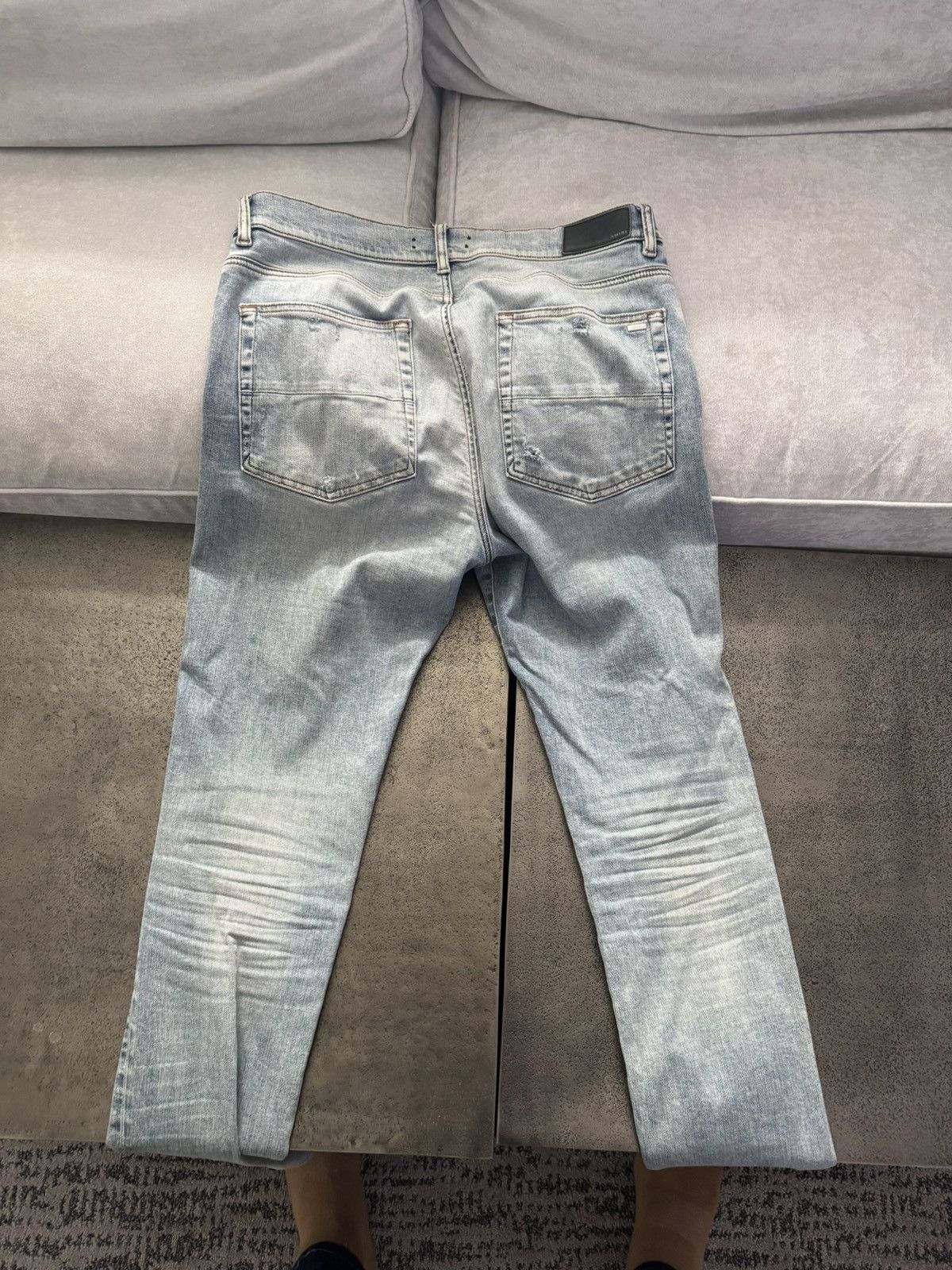 Amiri Amiri - Stone Wash Indigo Stack Size US 36 / EU 52 - 2 Thumbnail