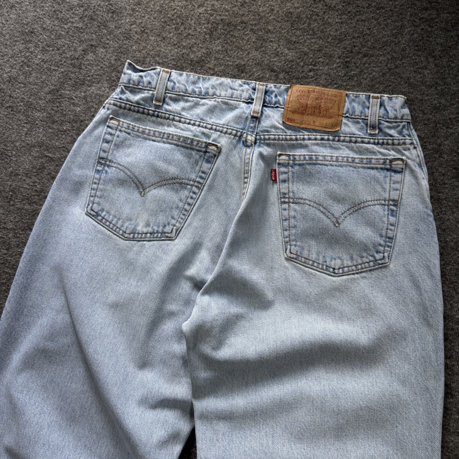 Levi's Levi’s 560 Jeans Vintage 90s Made in USA Loose Tapered 34x32 Size US 34 / EU 50 - 9 Thumbnail