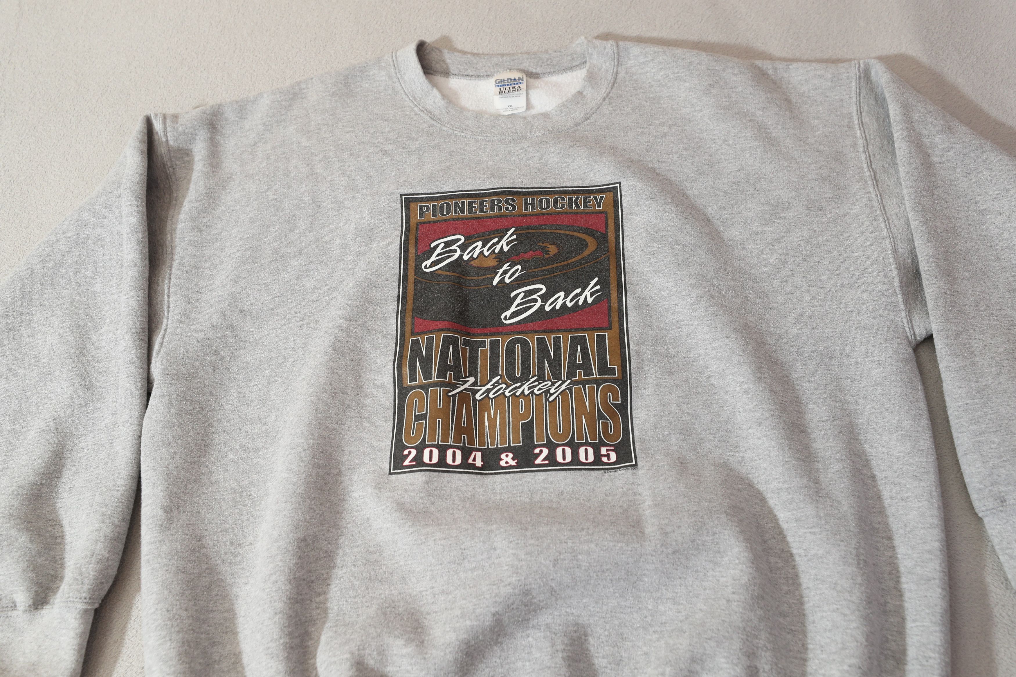 Gildan Pioneer Hockey Back to Back National Champs 04 & 05 (XXL) Size US XXL / EU 58 / 5 - 3 Thumbnail