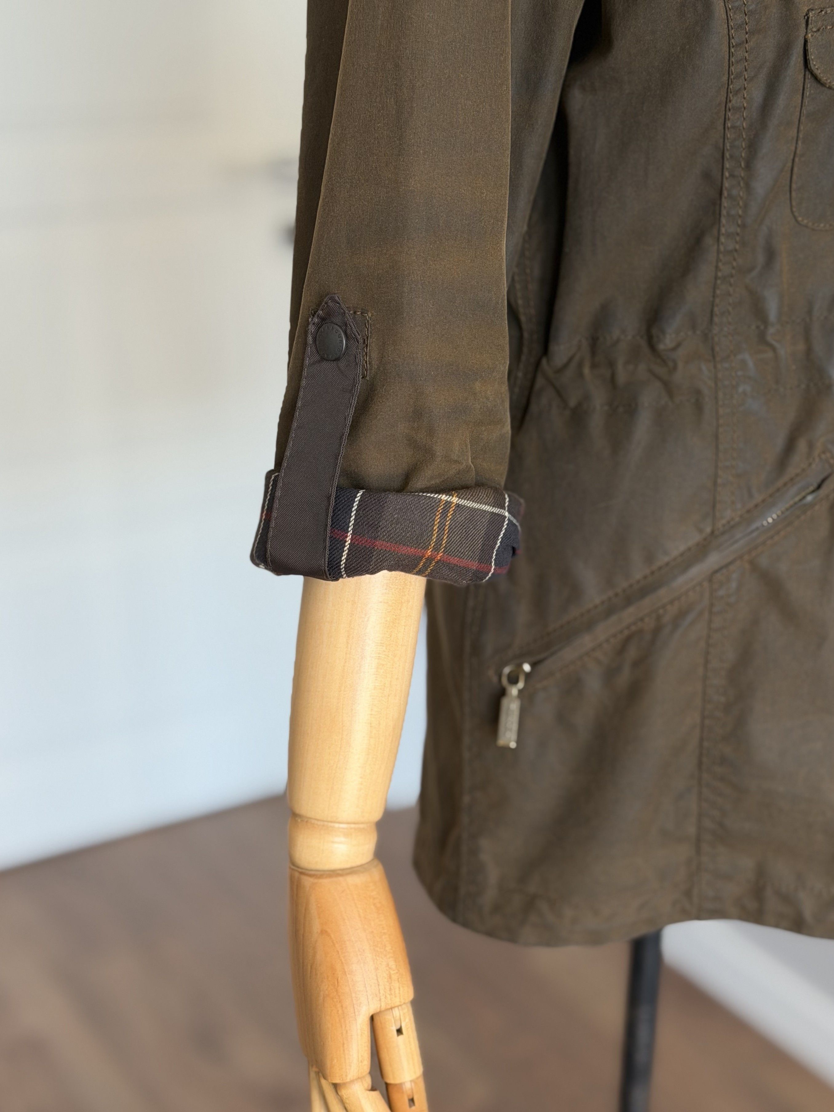 Barbour BARBOUR Winter Force Parka Hooded Jacket Brown Waxed Cotton Size M / US 6-8 / IT 42-44 - 8 Thumbnail