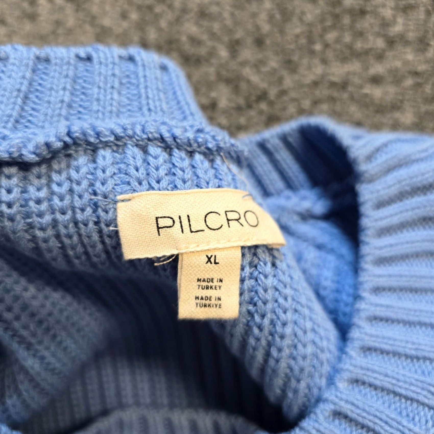 Anthropologie Anthropologie Pilcro Sweater Womens XL Blue Chunky-Knit Pullover Casual Stellar Winter/All-Season Knit Size XL / US 12-14 / IT 48-50 - 4 Thumbnail