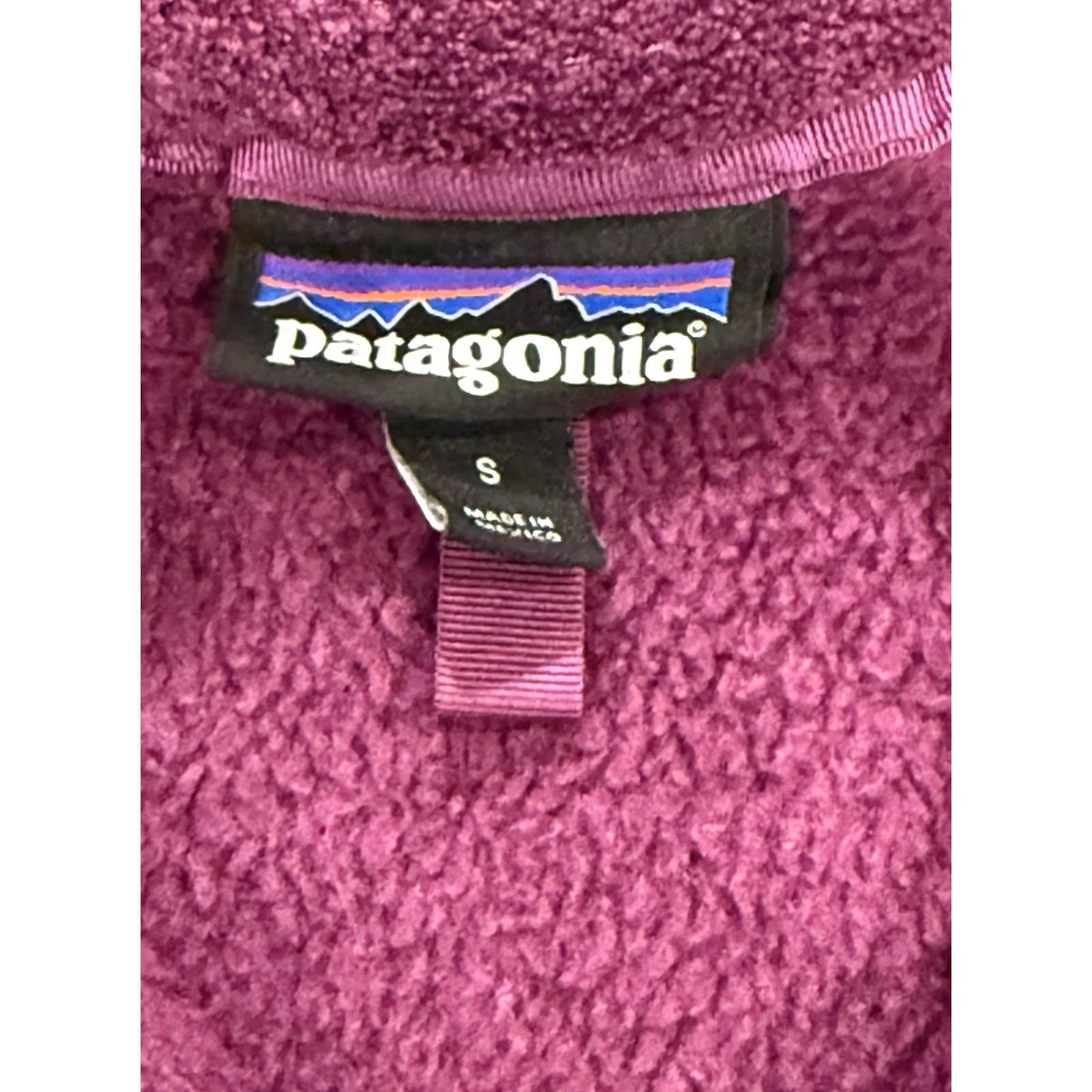Patagonia Patagonia Pullover Sweatshirt Womens Small Purple Re-Tool Snap-T Fleece Mock Neck 1/4 Zip Logo Activewear Size S / US 4 / IT 40 - 4 Thumbnail