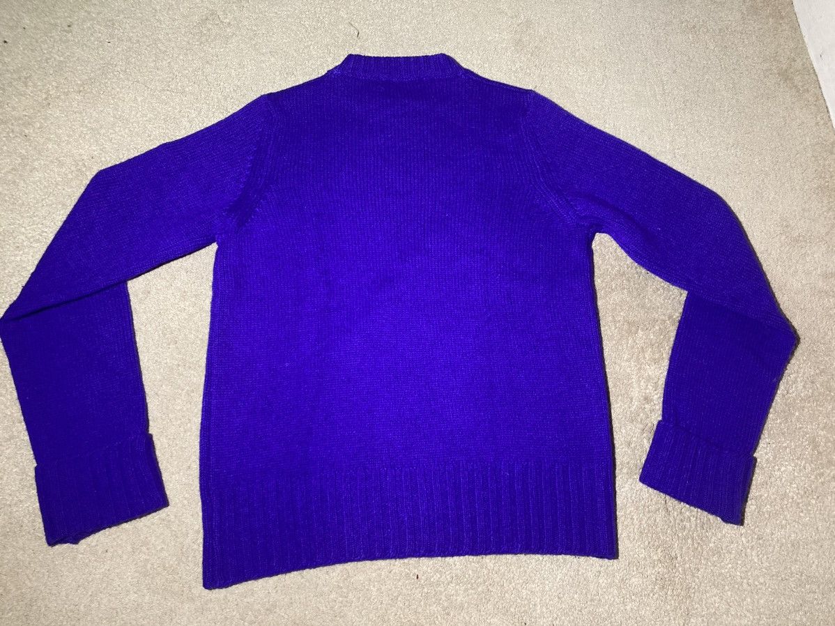 Walter Van Beirendonck AW98 W&LT Royal Purple Lambswool Knit Sweater Beirendonck 90 Size US M / EU 48-50 / 2 - 7 Thumbnail