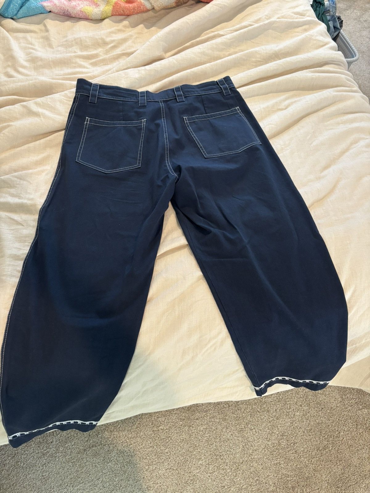 Adish Adish embroidered cotton trouser Sz L Size US 34 / EU 50 - 3 Thumbnail
