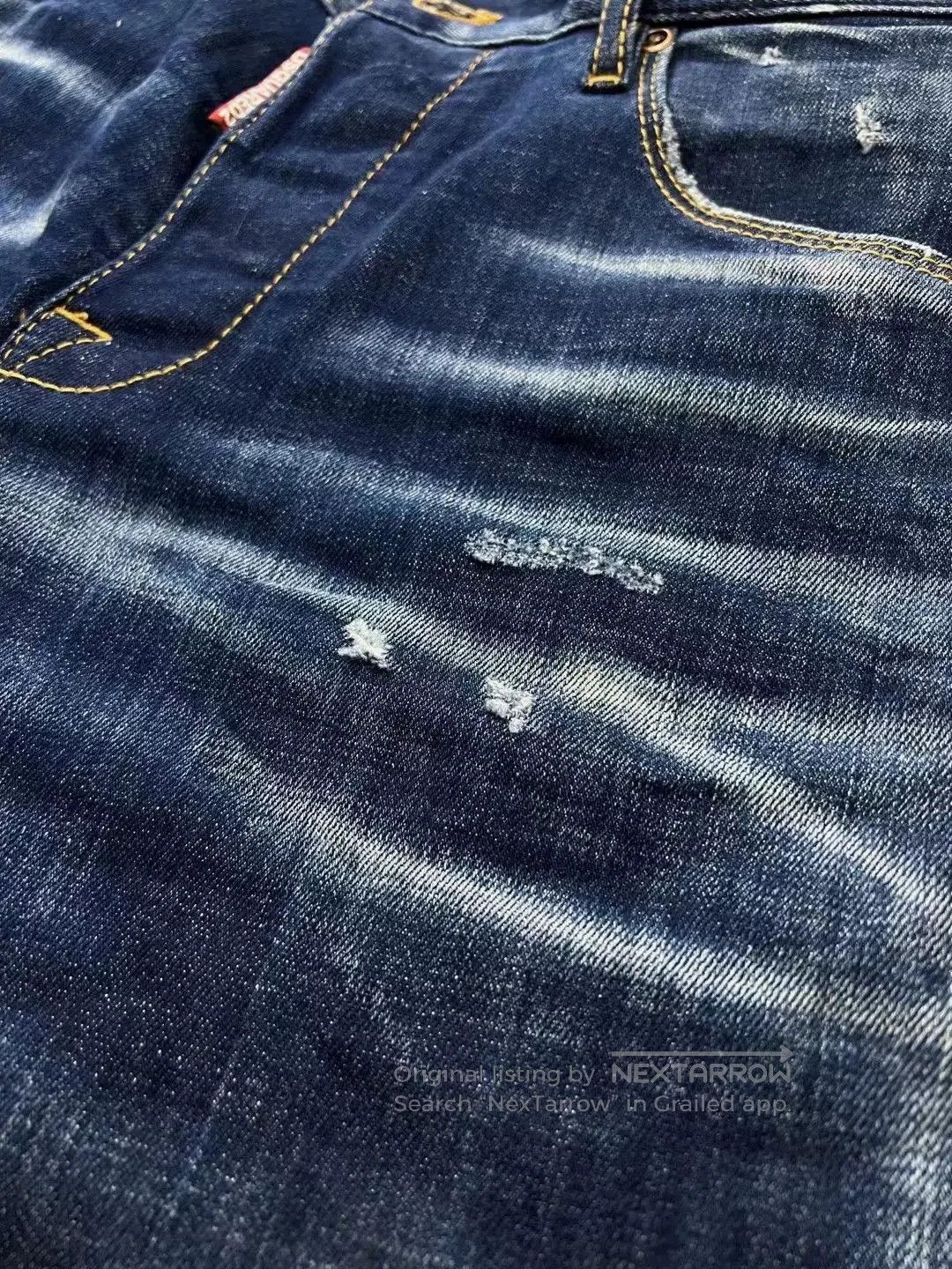Dsquared2 Dsquared2 Blue Distressed Denim Skater Pants. Size US 44 / EU 60 - 5 Thumbnail