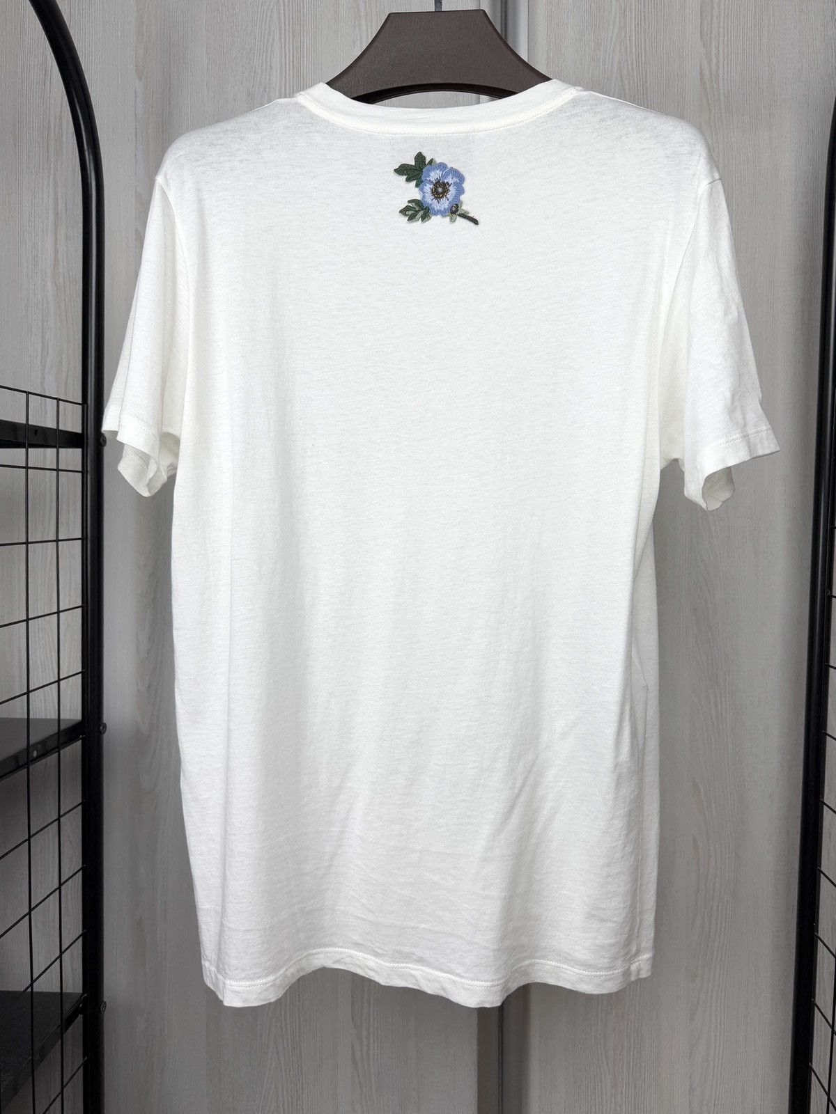 Gucci Gucci White Logo Flower Embroidered Distressed Oversized Tee Size XS / US 0-2 / IT 36-38 - 2 Thumbnail