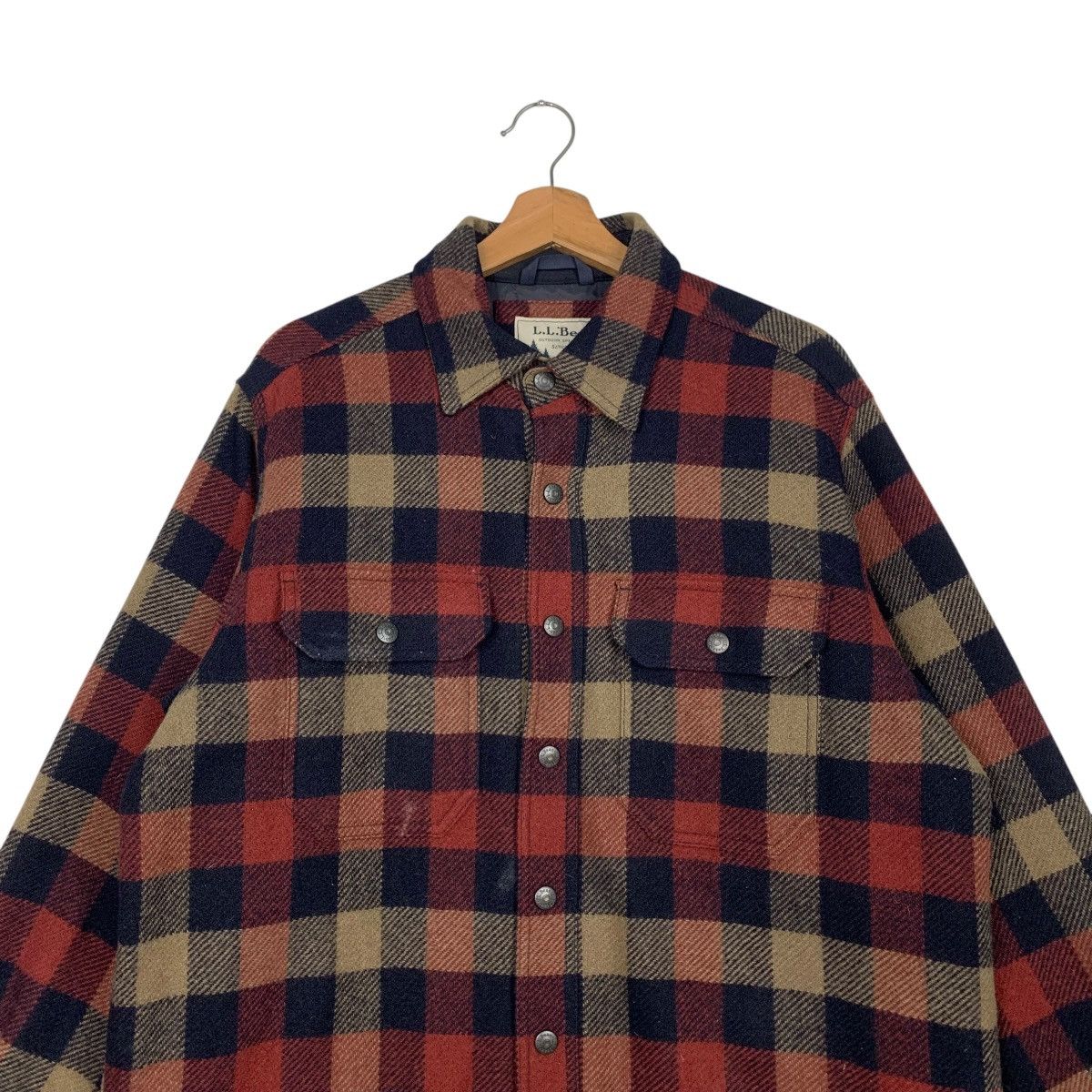 L.L. Bean 90’s L.L. BEAN Tartan Flannel Jacket #2486-C112 Size US M / EU 48-50 / 2 - 2 Thumbnail
