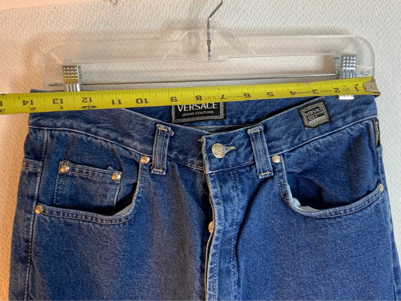 Versace Vintage Versace Jeans Regular Fit Button fly Made in Italy Size US 34 / EU 50 - 8 Thumbnail