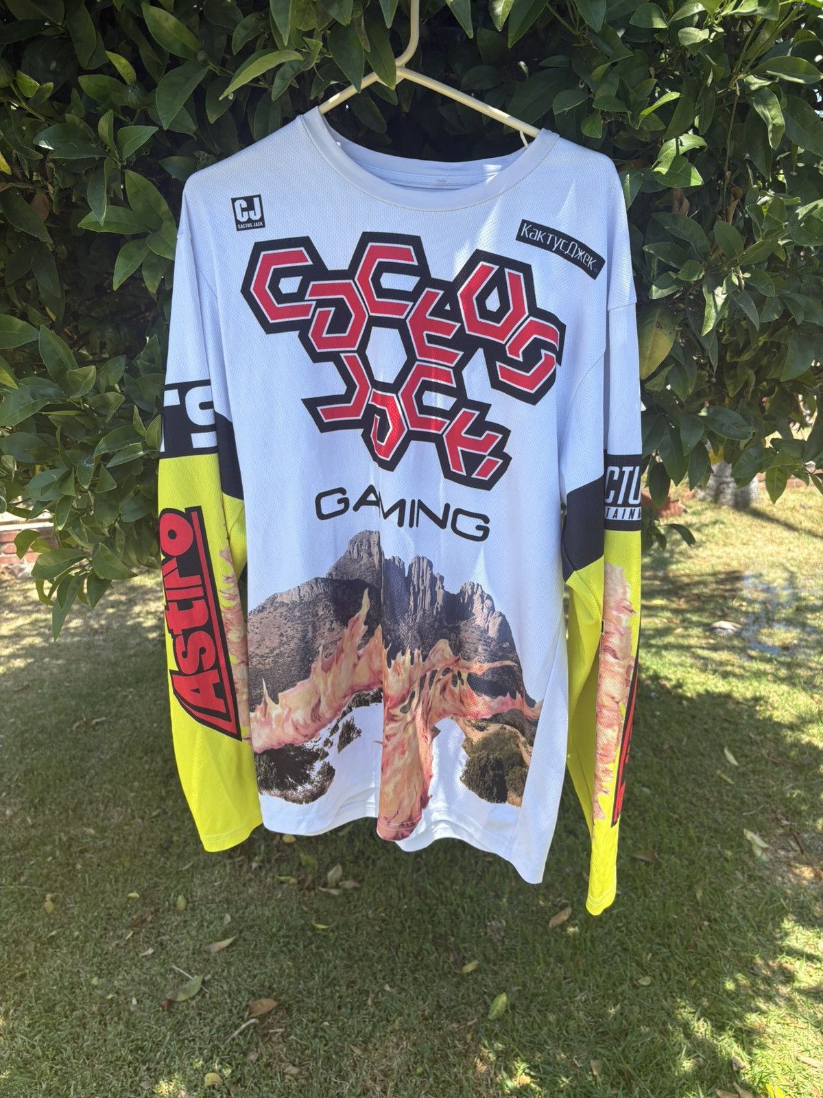 トップス Travis Scott Gaming L/S Jersey Travis Scott CJ Gaming L/S Jersey Black/Multi - ENDANGERED LA