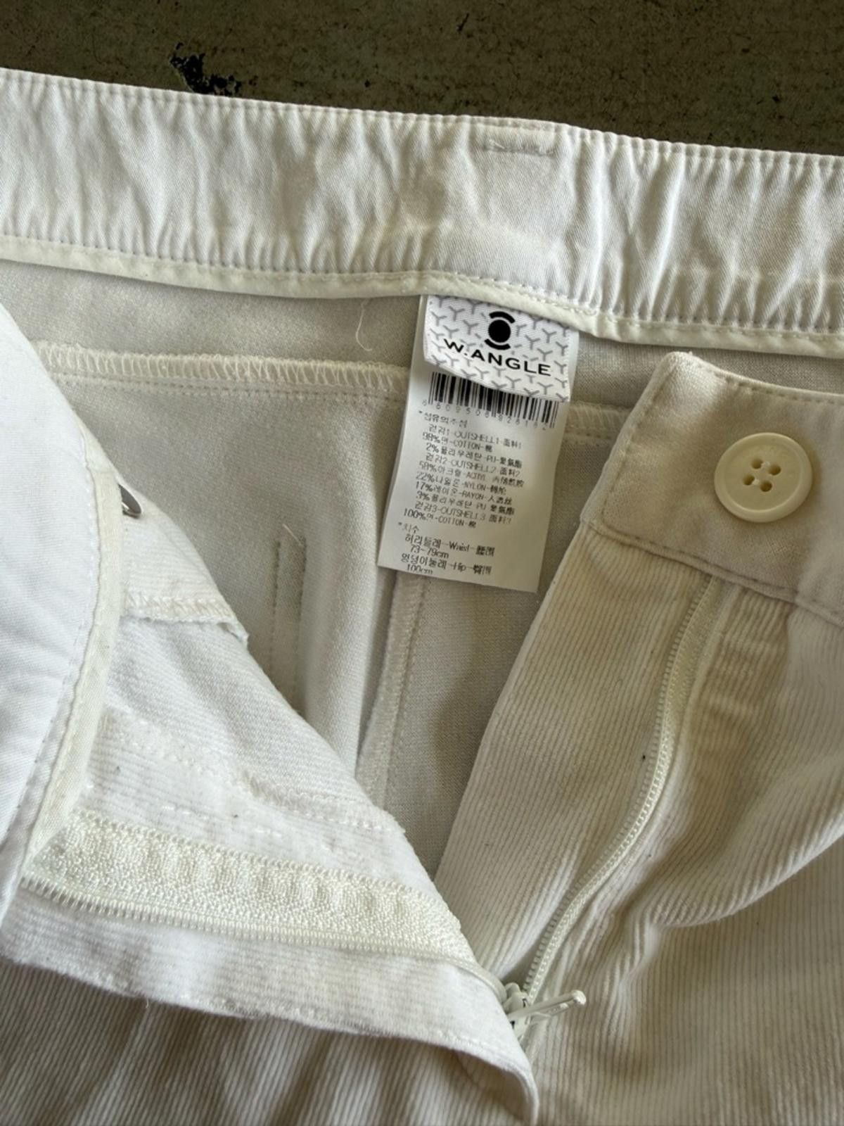 Wrangler W.ANGLE / Corduroy Golf Pants with Split Hem / White Size 28" / US 6 / IT 42 - 2 Thumbnail