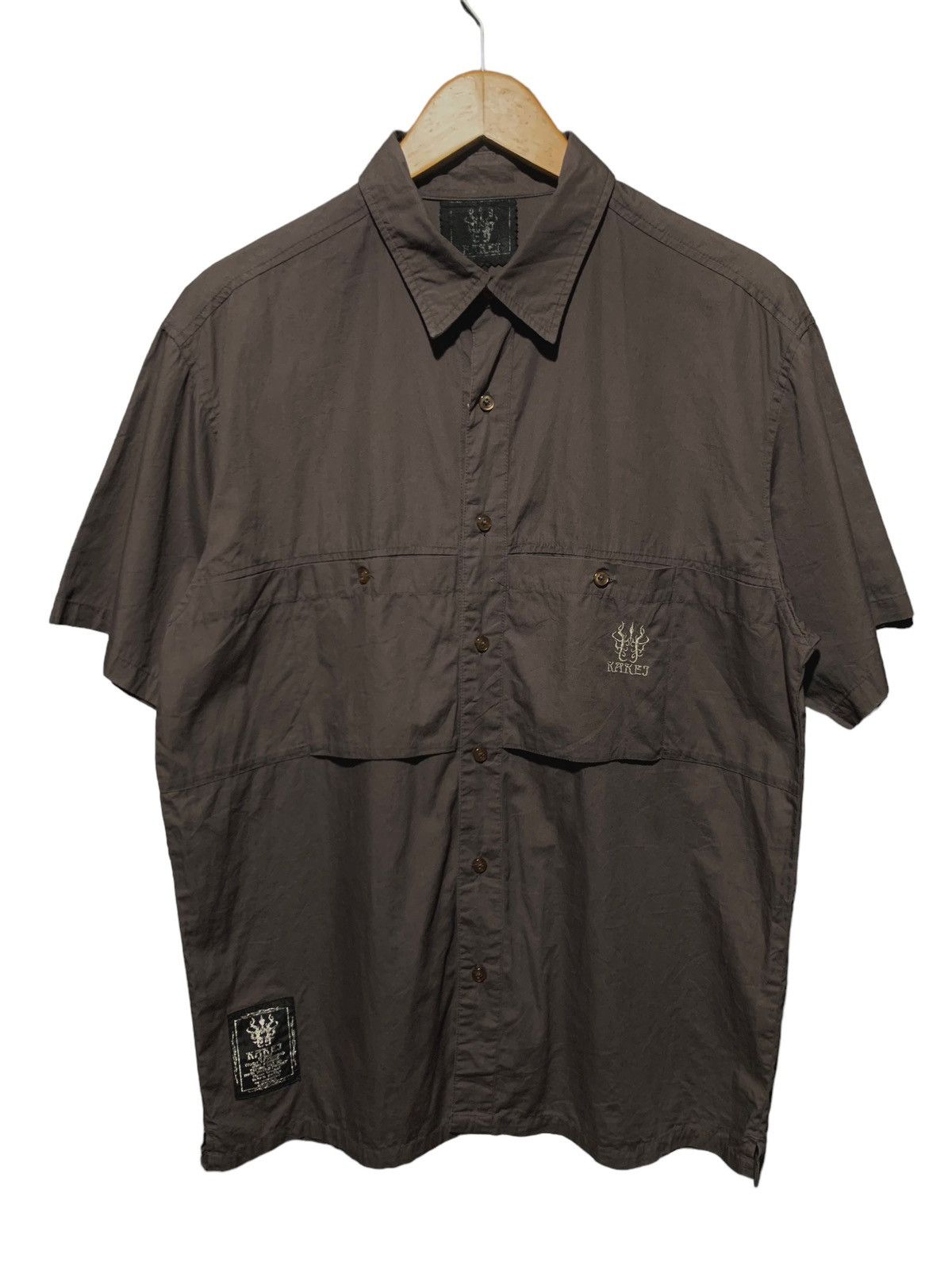 If Six Was Nine × Japanese Brand × Le Grande Bleu (L.G.B.) Japan kakej poem dragon print tricky pocket vintage shirt Size US L / EU 52-54 / 3 - 2 Thumbnail