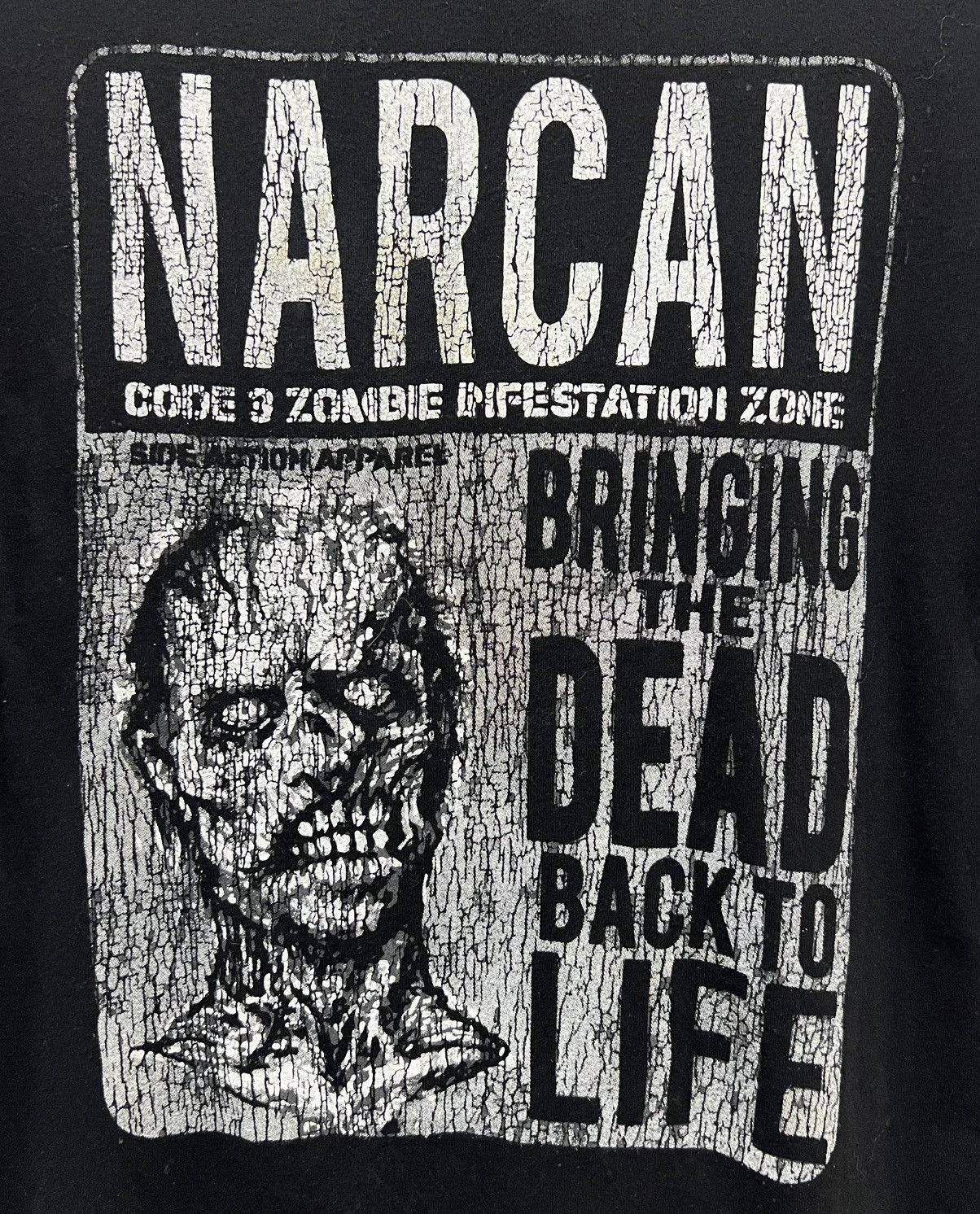 Vintage VINTAGE SIDE ACTION APPAREL NARCAN SHIRT Size US L / EU 52-54 / 3 - 3 Thumbnail