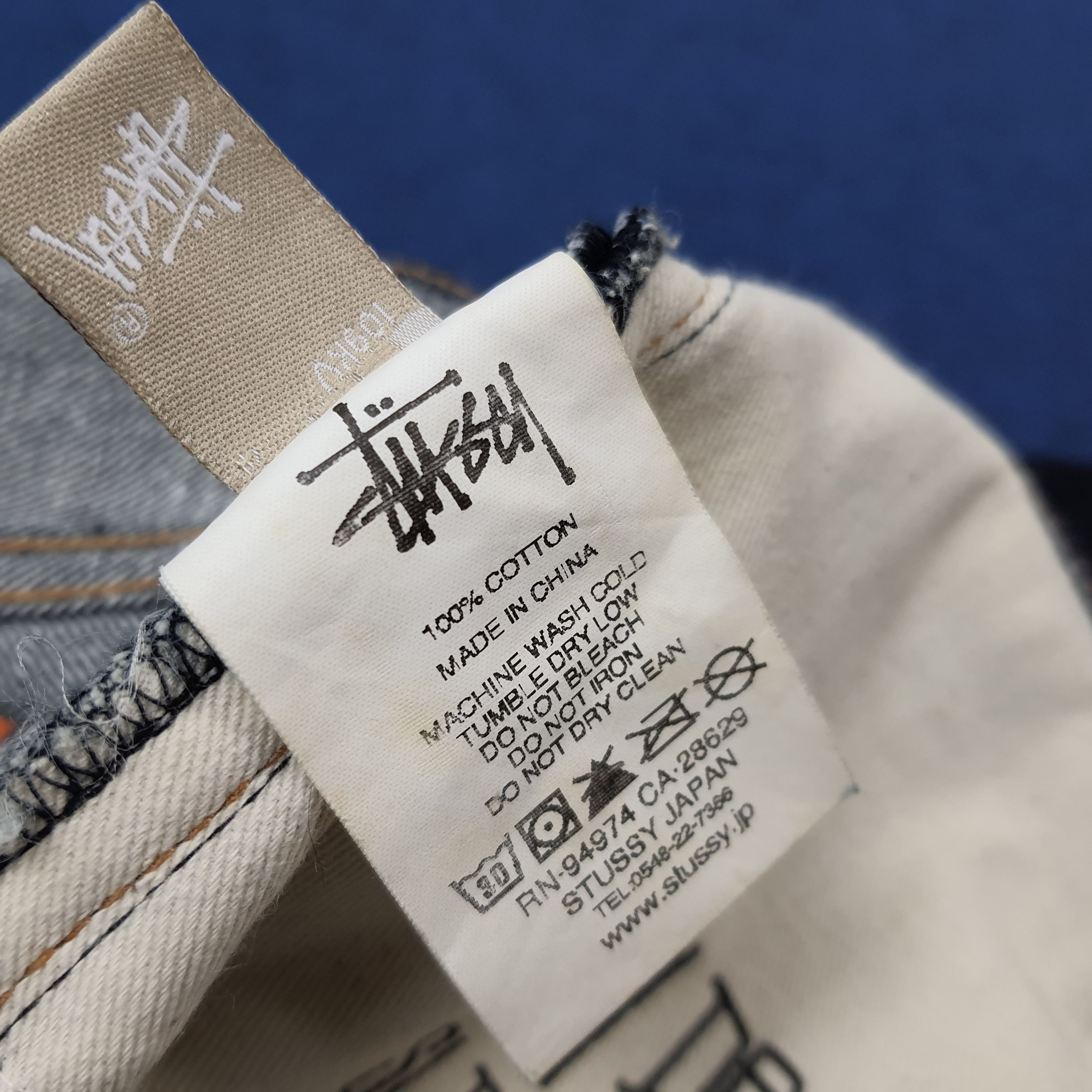 Stussy Vintage Stussy Rough Rugger Denim Custom Logo Jeans C272N25 Size US 30 / EU 46 - 12 Thumbnail