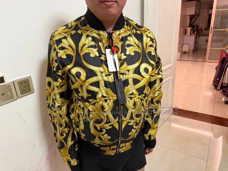 Versace Versace Baroque gold arabesque jacket Size US XL / EU 56 / 4 - 1 Thumbnail