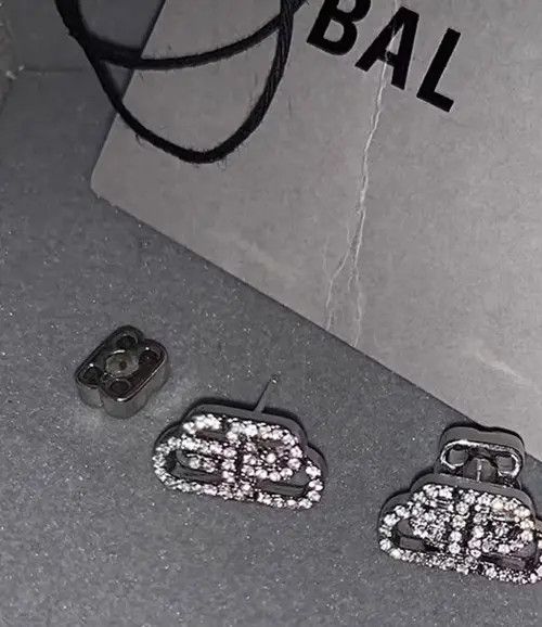 Jewelry × Vintage Retro full diamond earrings Size ONE SIZE - 4 Thumbnail