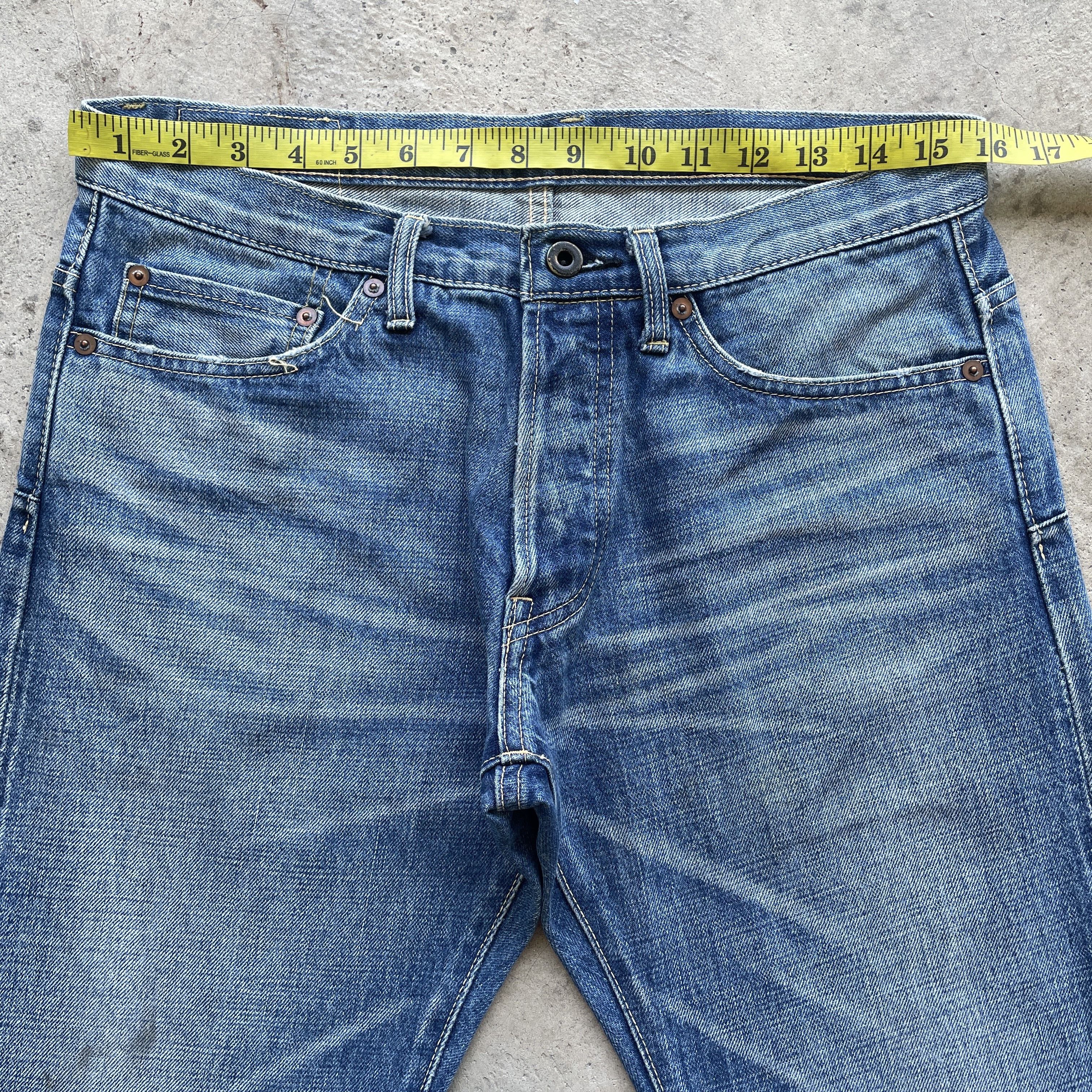 Japanese Brand W32 VINTAGE JAPANESE DISTRESSED SELVEDGE JEANS FADED PANTS Size US 32 / EU 48 - 6 Thumbnail