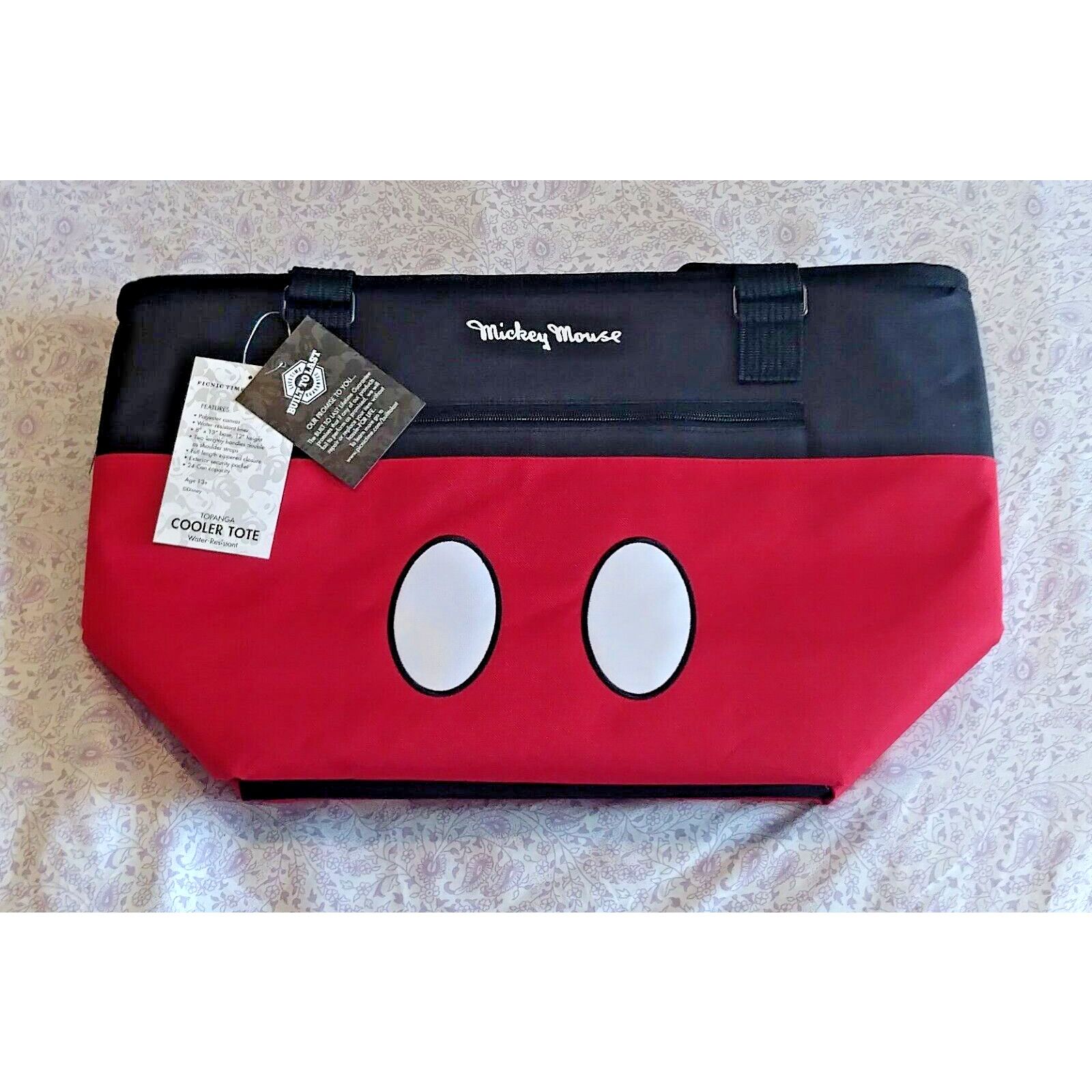 Disney NEW! Disney "Mickey's Shorts" 'Topanga Cooler Tote' Picnic T Size ONE SIZE - 1 Thumbnail