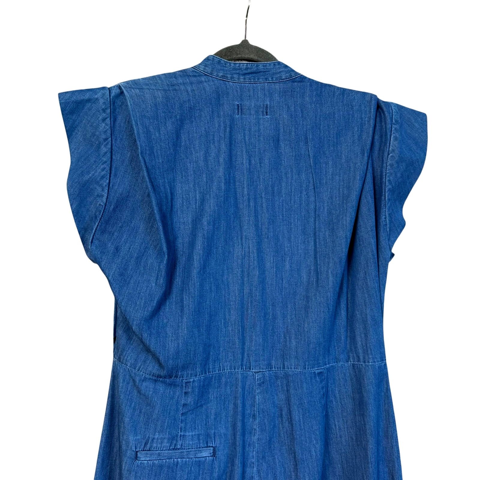 7 For All Mankind 7 For All Mankind Sleeveless Button Up Jumpsuit One Piece XL Size 38" / US 16 / IT 52 - 5 Thumbnail