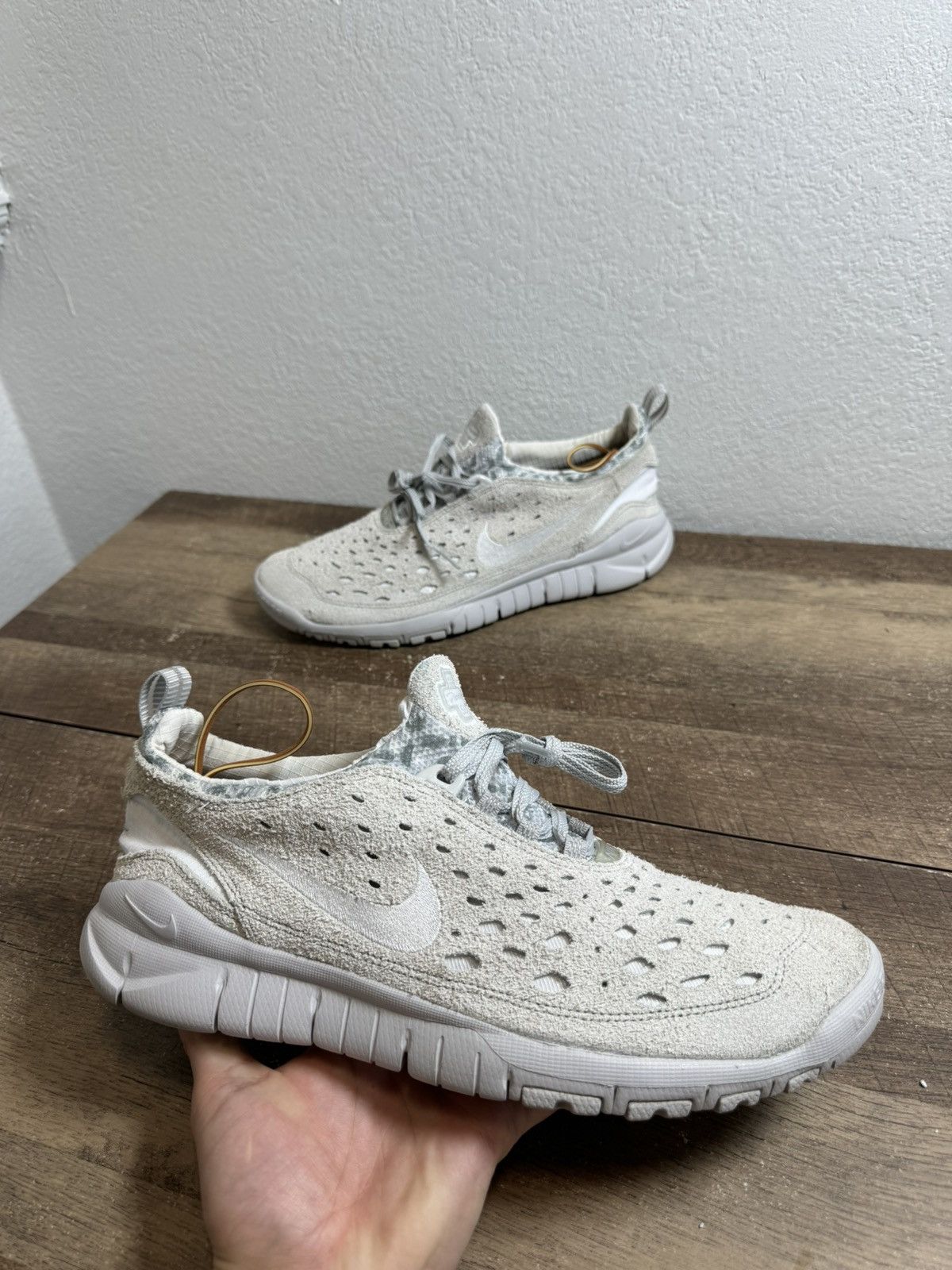 Nike Nike Free Run Trail Suede Shoes (Grey/ White) US 12 Men’s Size US 12 / EU 45 - 1 Thumbnail