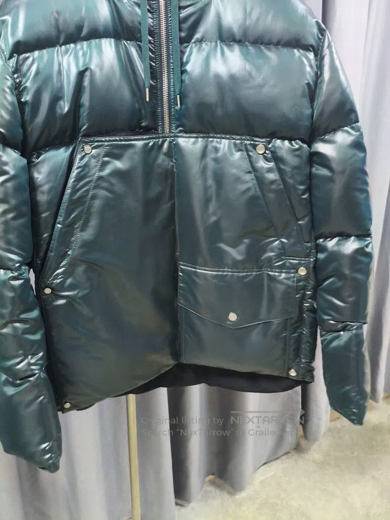 Hermes Hermes Men's Down Jacket, Classic Style with Dark Green an Size US M / EU 48-50 / 2 - 4 Thumbnail
